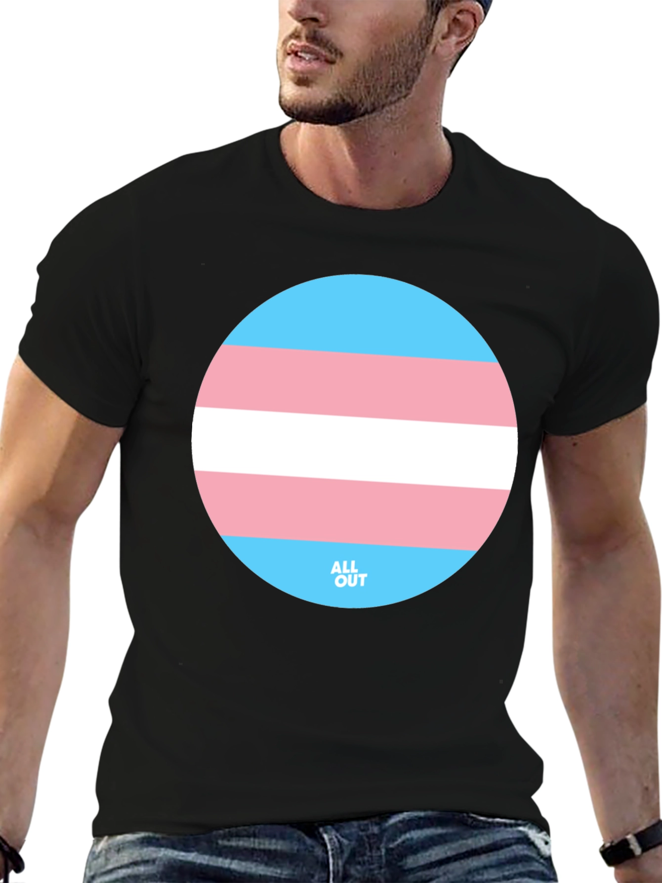 Transgender Pride T-Shirt - Round Flag Graphic