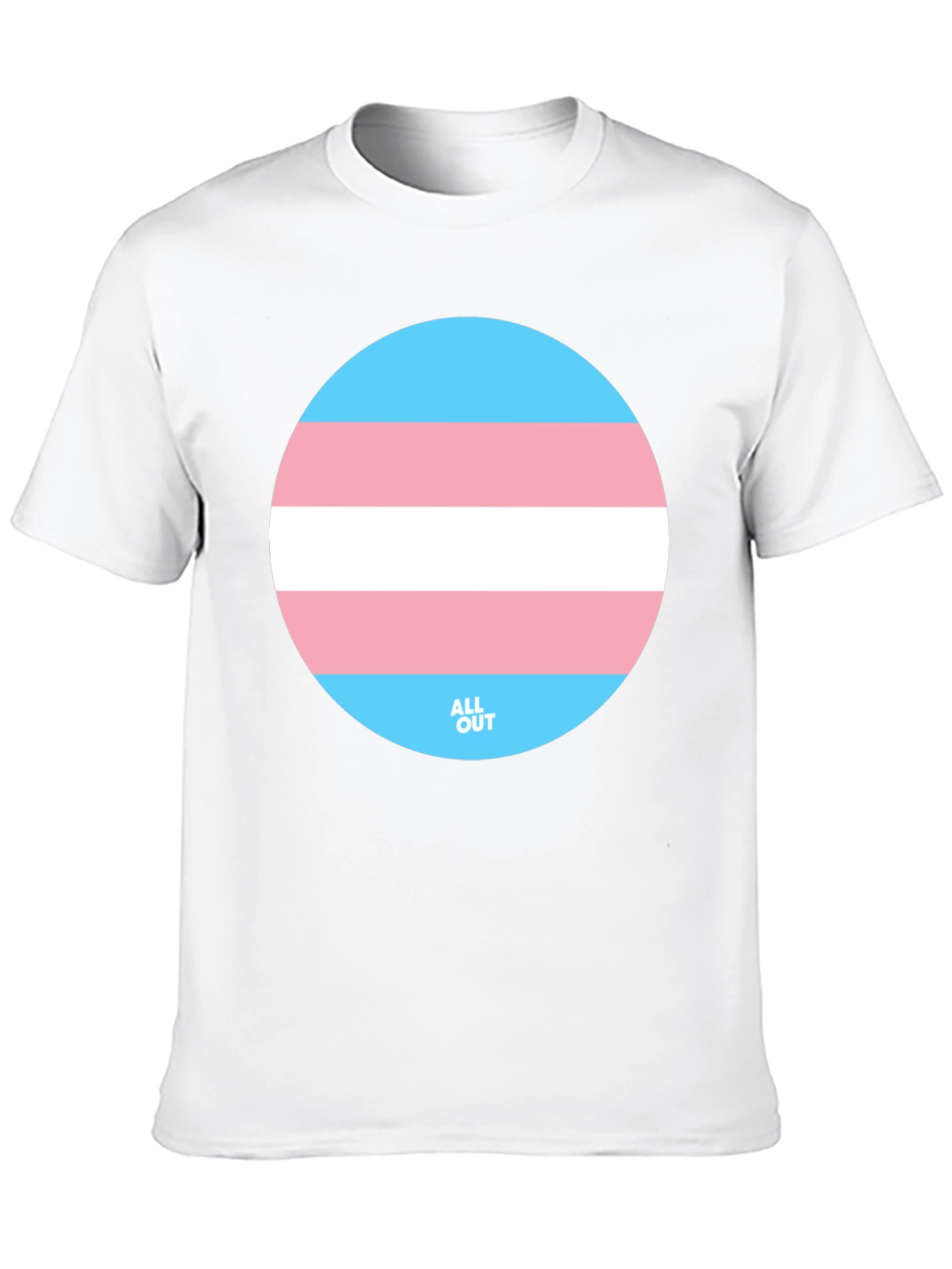 Transgender Pride T-Shirt - Round Flag Graphic