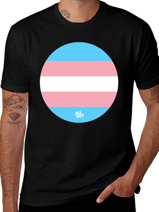 Transgender Pride T-Shirt - Round Flag Graphic