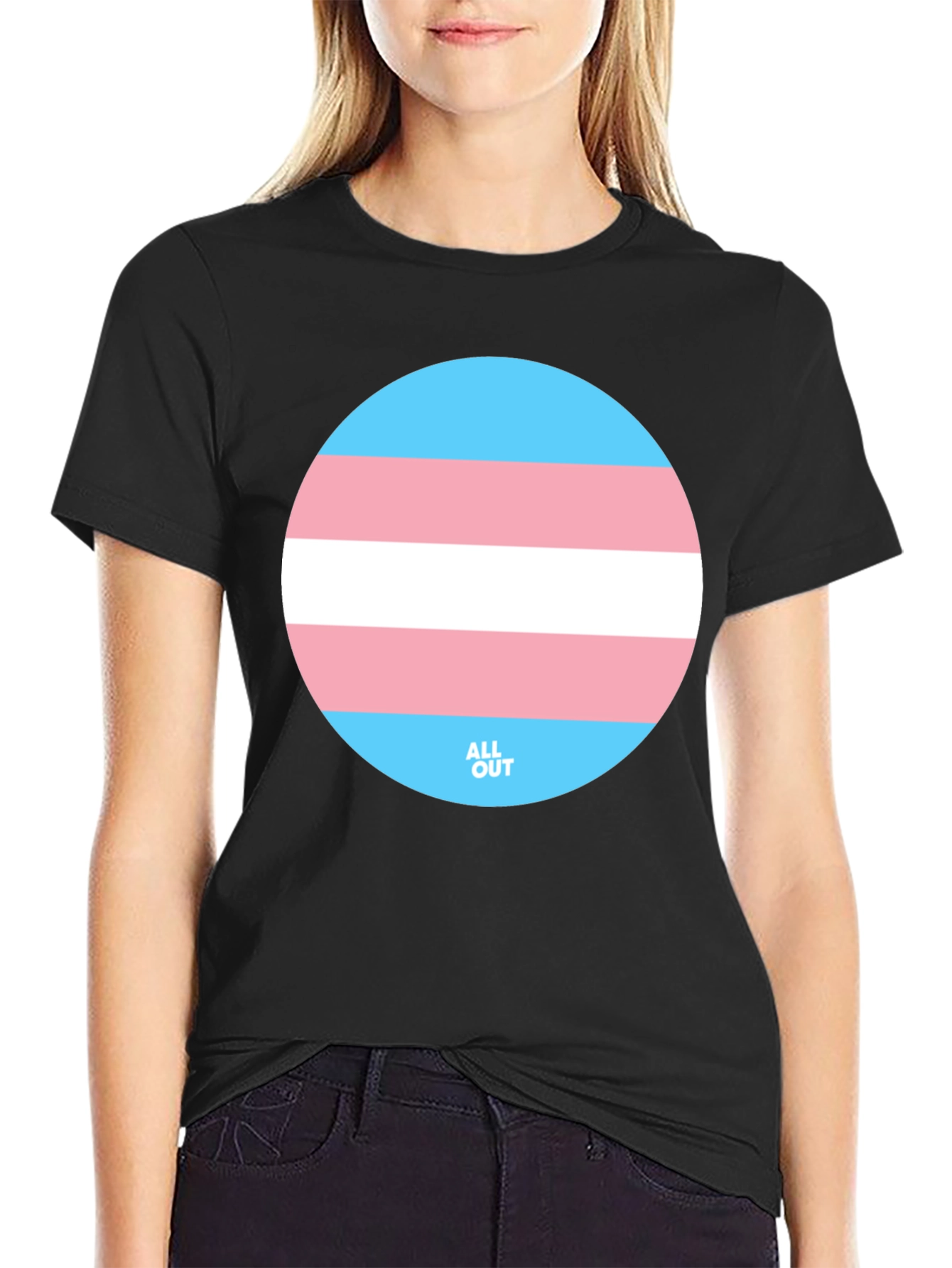 Transgender Pride T-Shirt - Round Flag Graphic