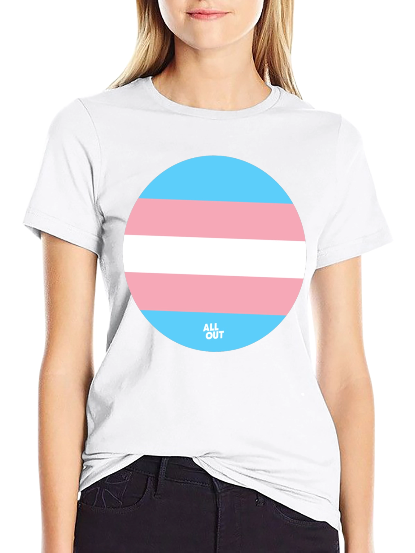 Transgender Pride T-Shirt - Round Flag Graphic