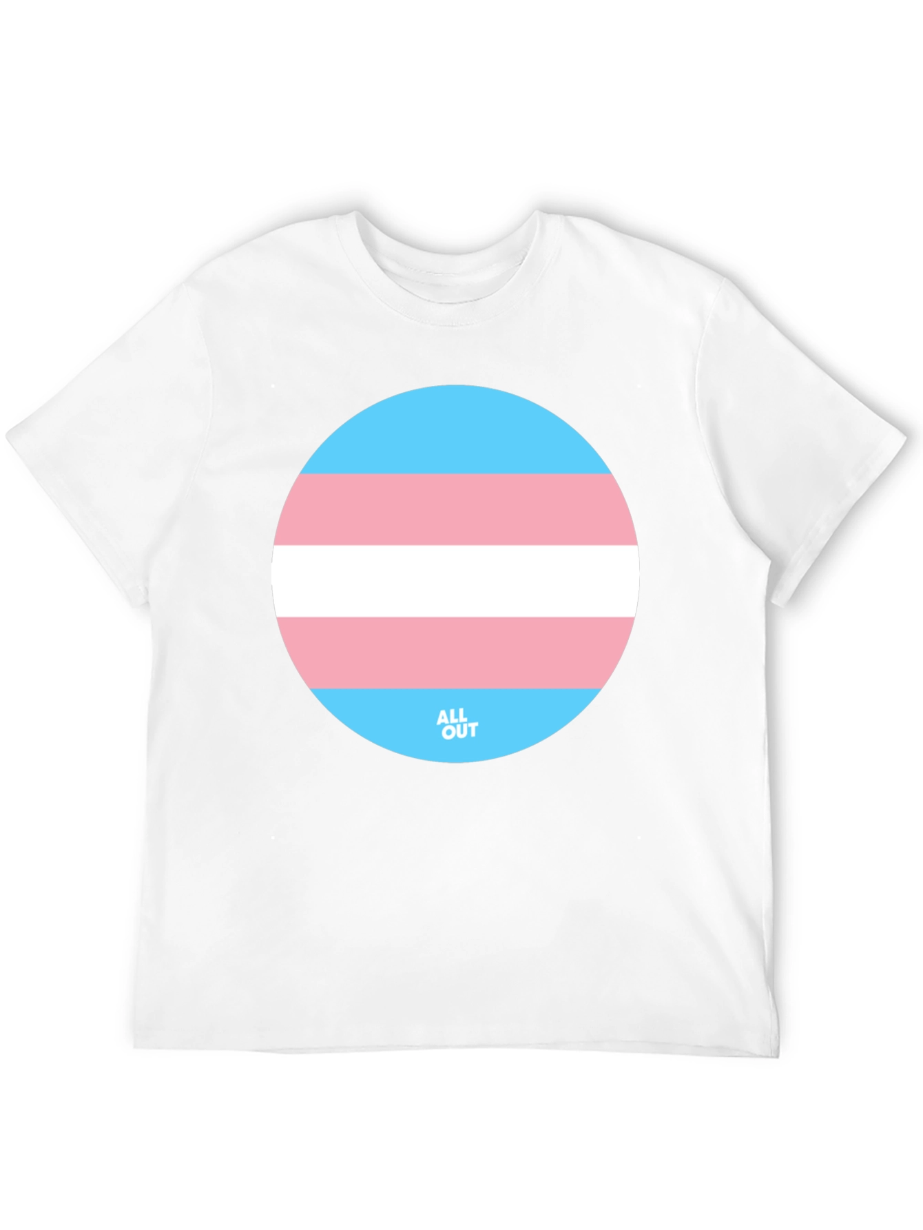 Transgender Pride T-Shirt - Round Flag Graphic