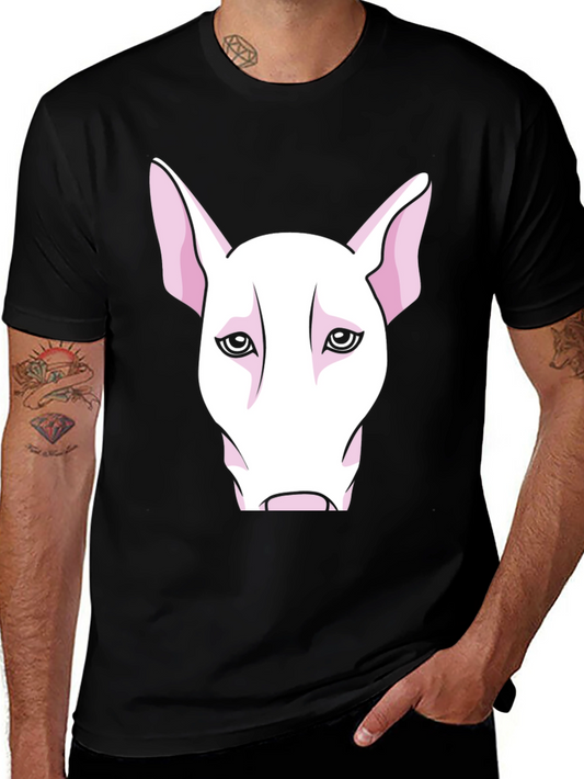 Bull Terrier Head Graphic Tee - Black