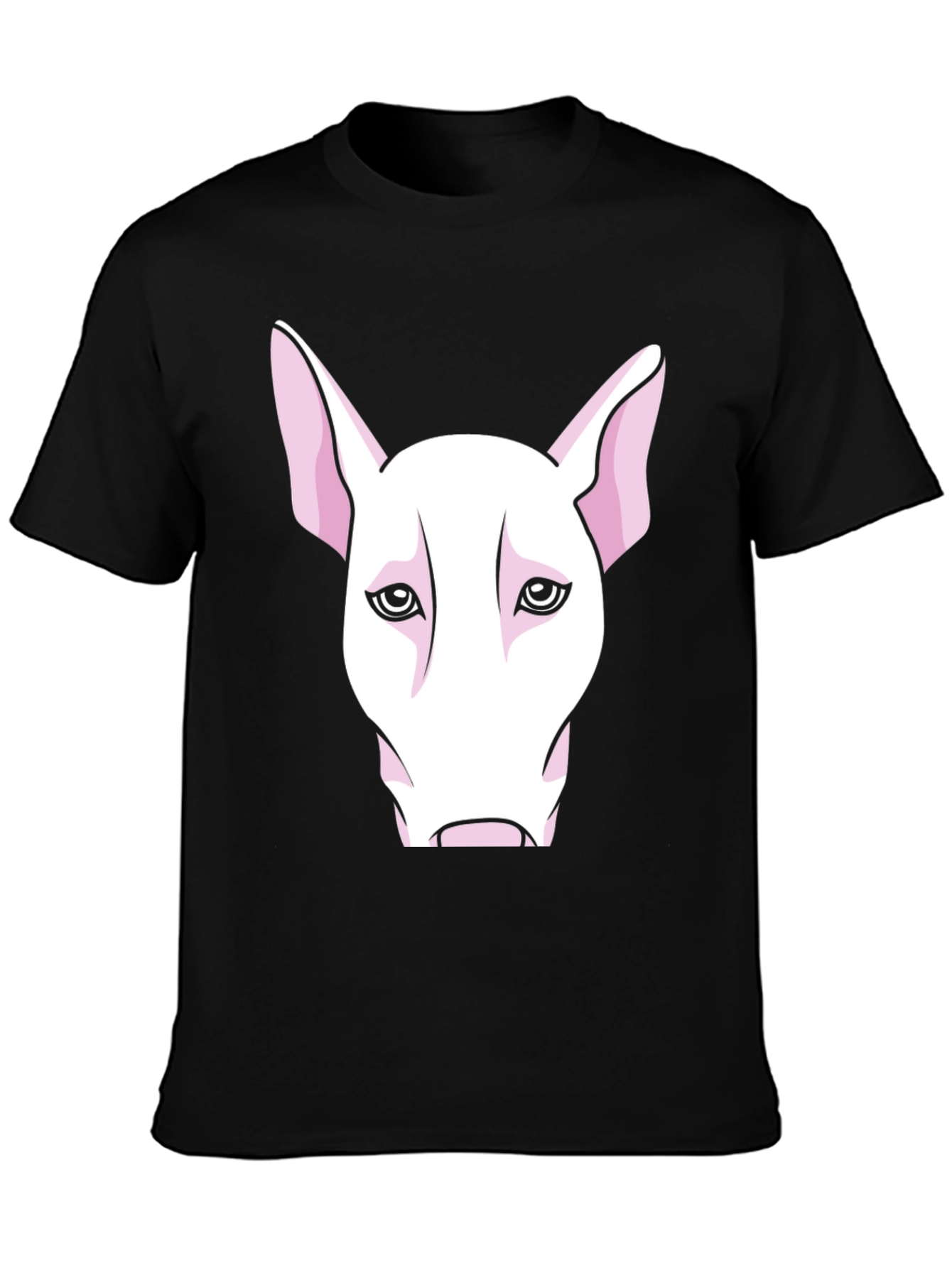 Bull Terrier Head Graphic Tee - Black