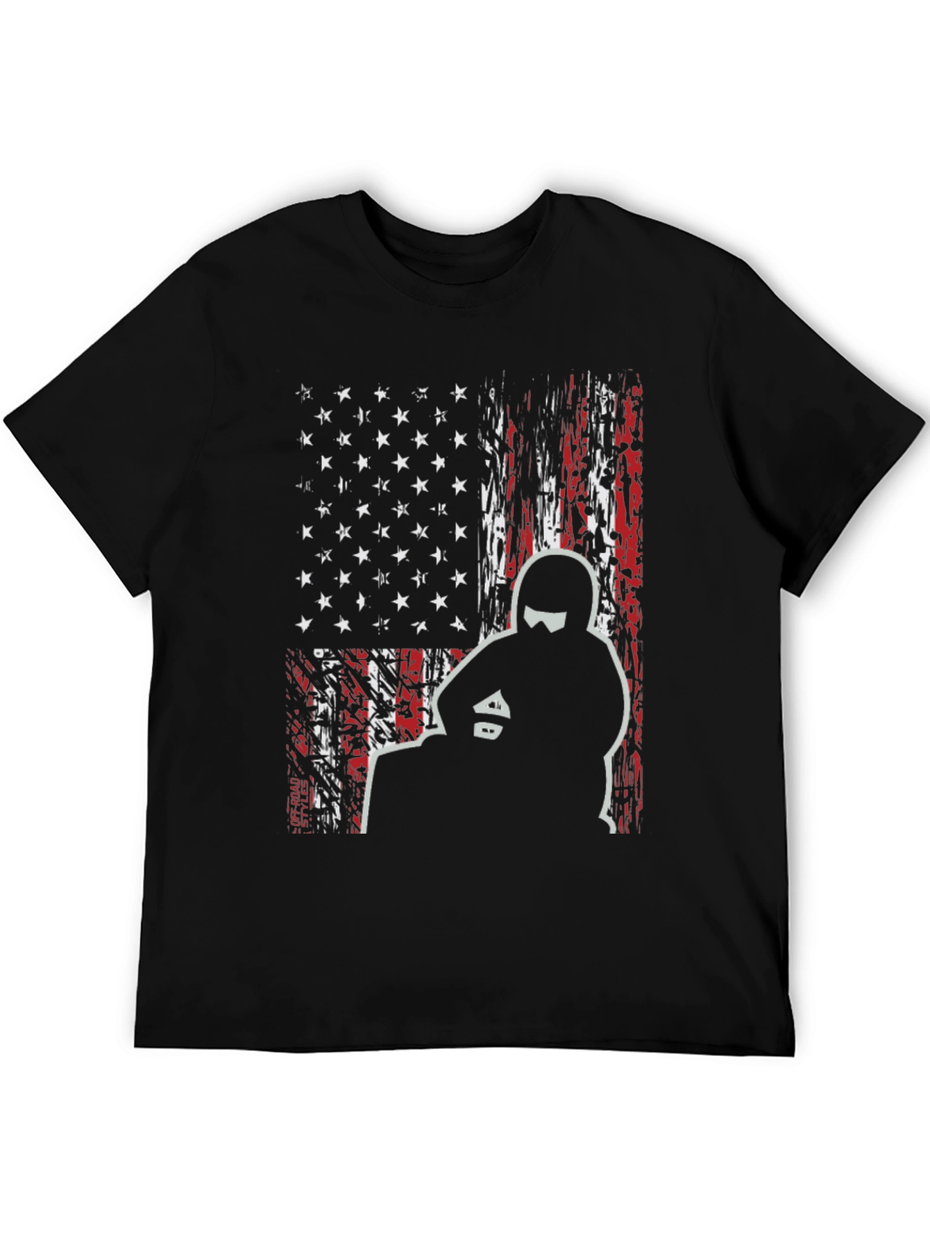 American Flag Motorcycle T-Shirt