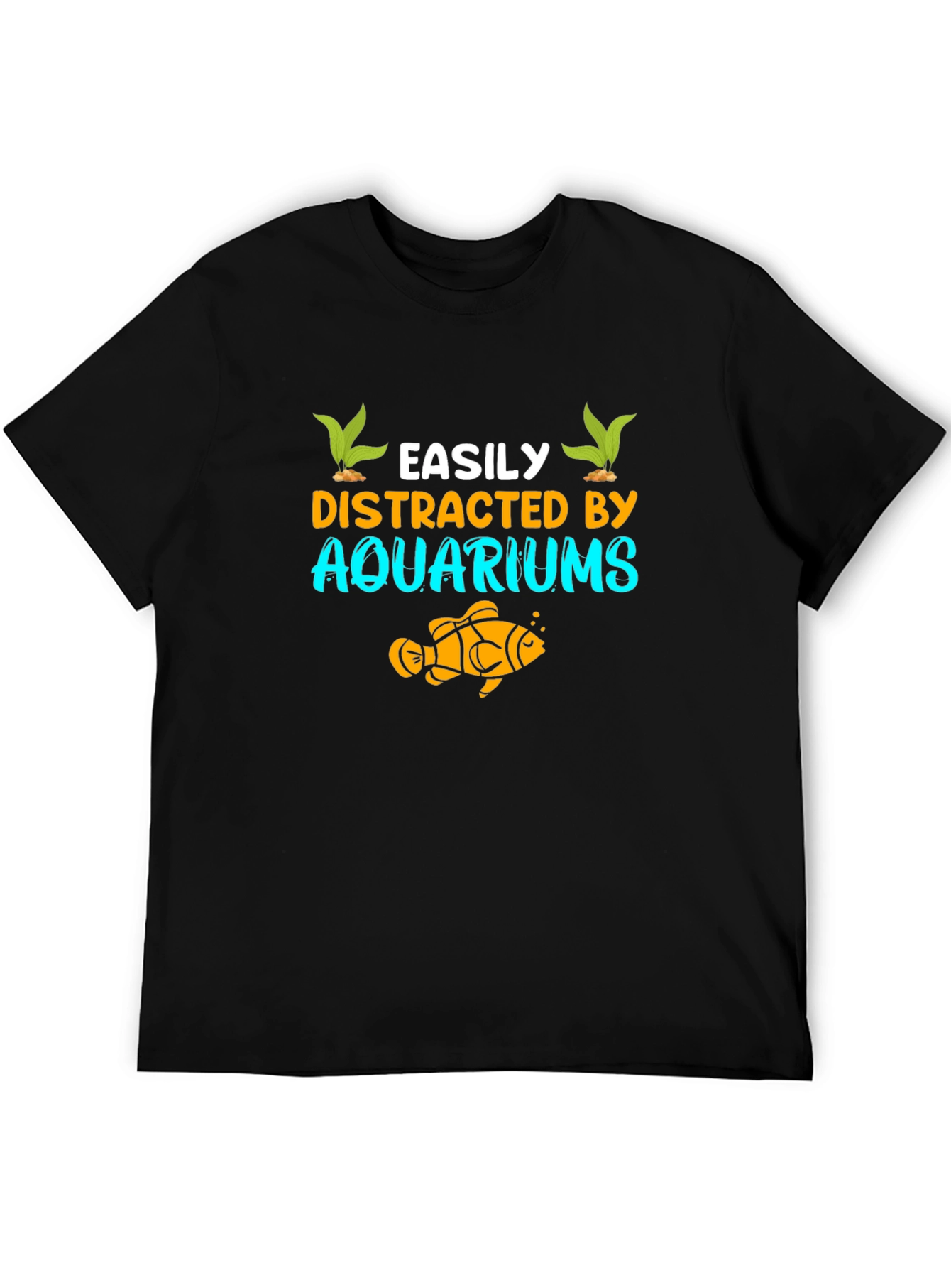 Easily Distracted by Aquariums Graphic T-Shirt