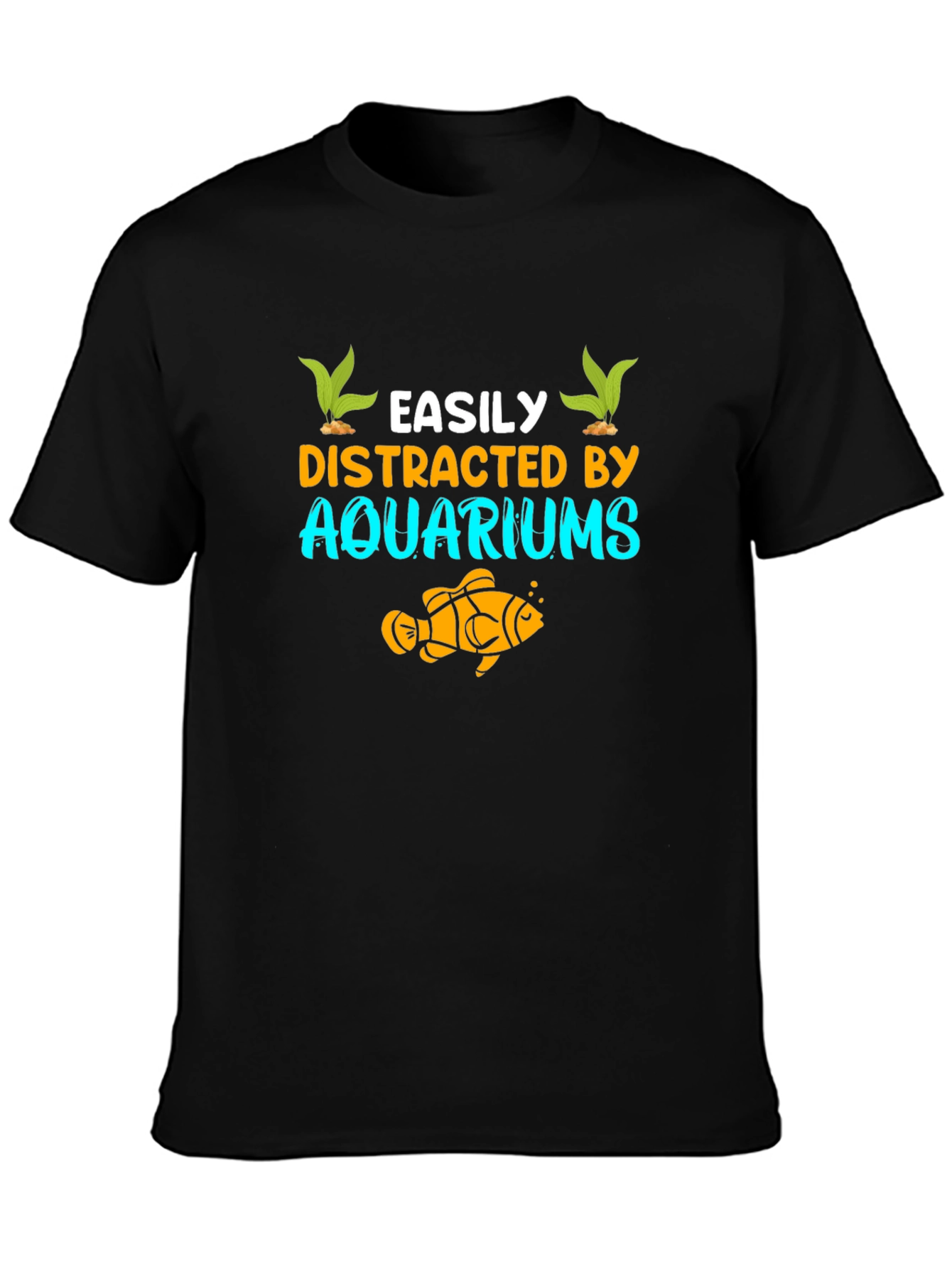 Easily Distracted by Aquariums Graphic T-Shirt