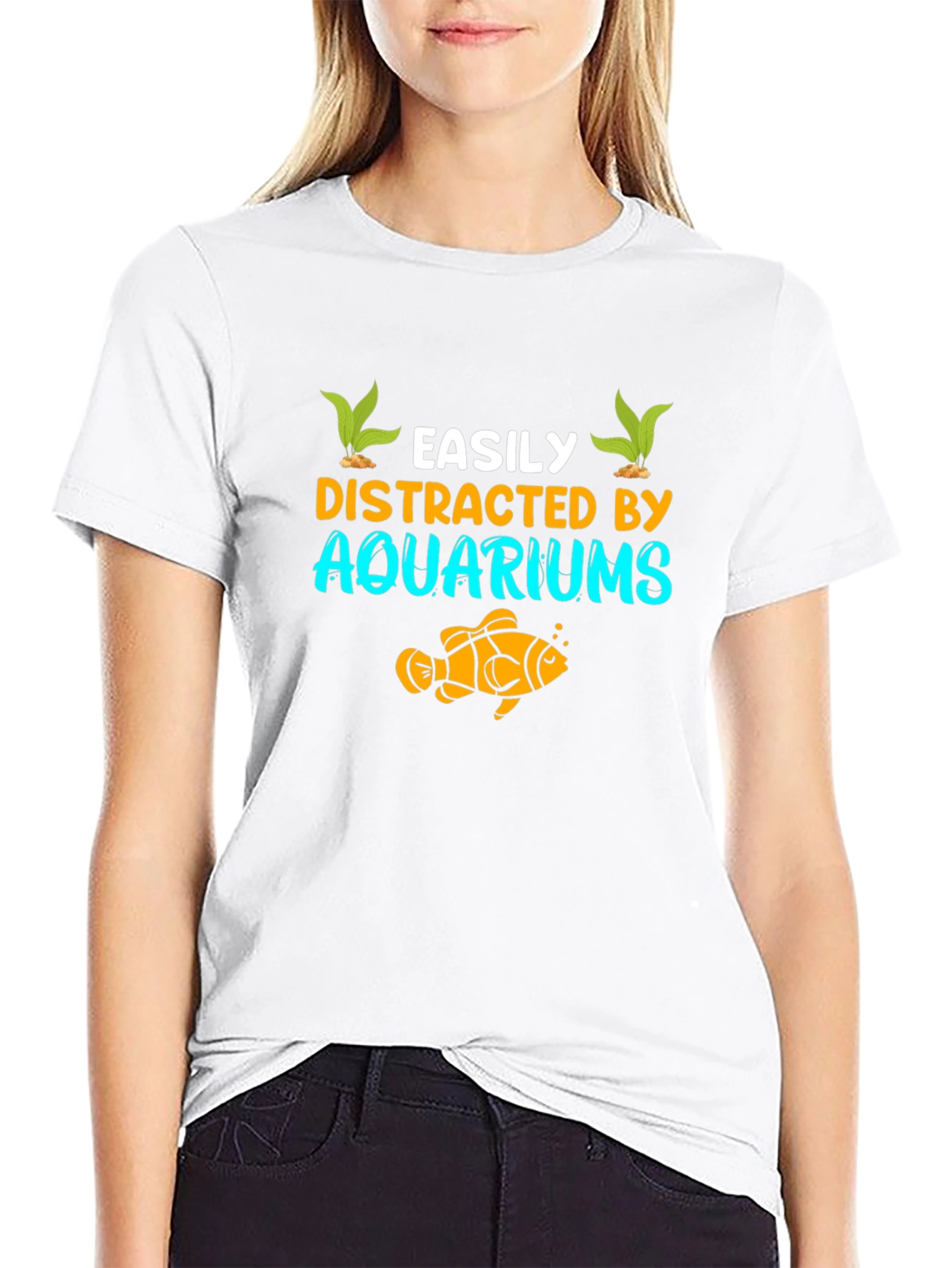 Easily Distracted by Aquariums Graphic T-Shirt