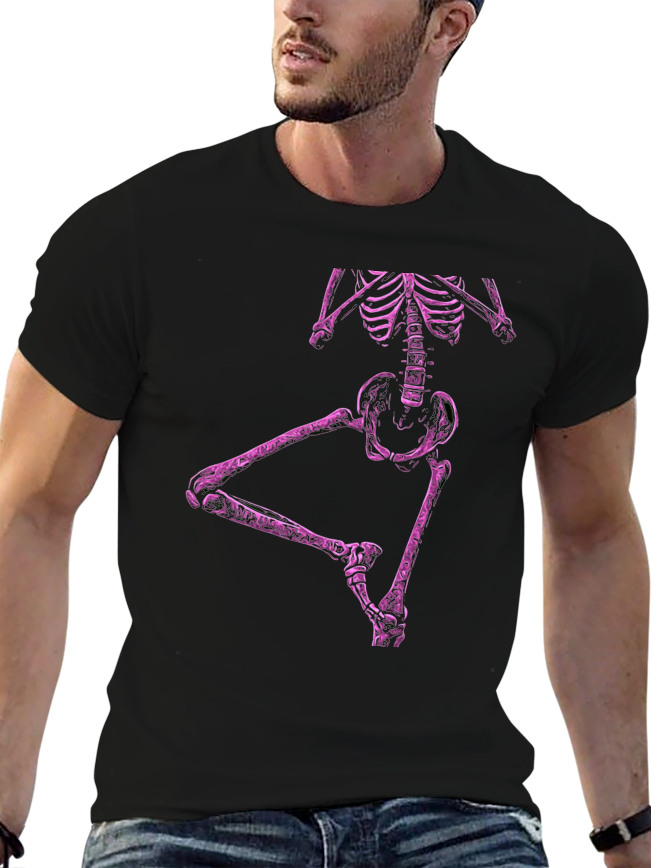 Skeleton Dance T-Shirt - Mens Black Tee