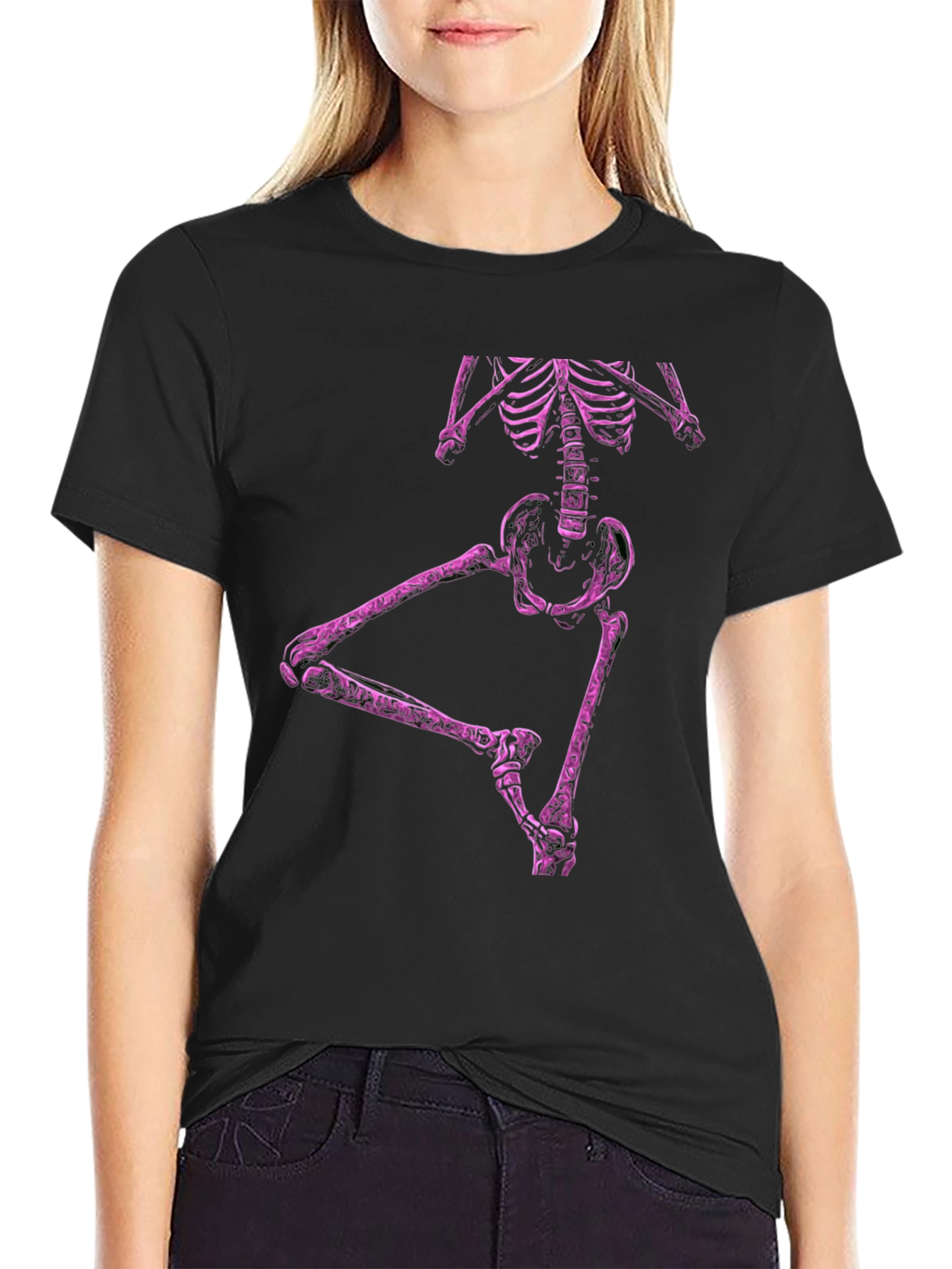 Skeleton Dance T-Shirt - Mens Black Tee