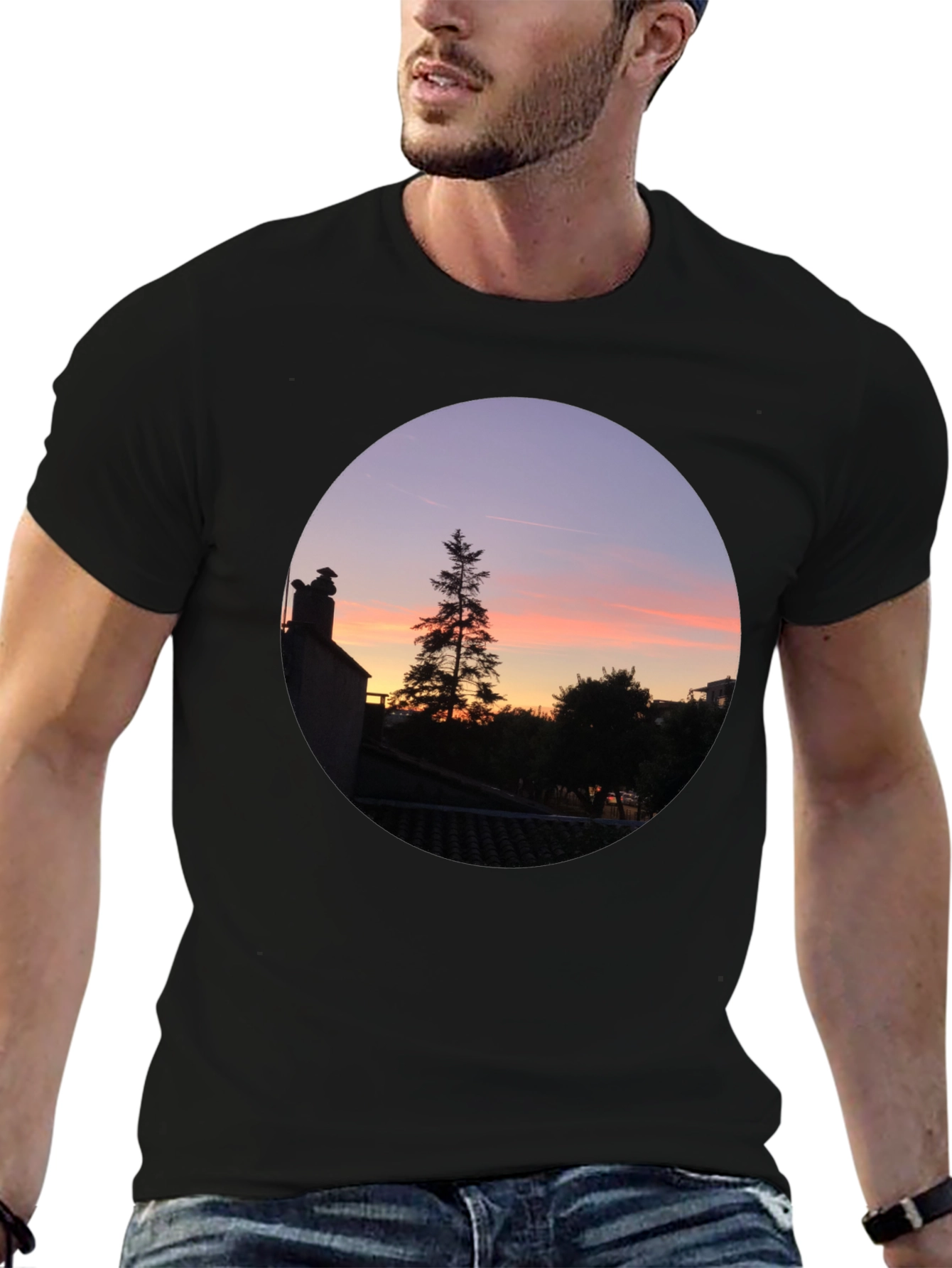 Sunset Vista Black T-Shirt