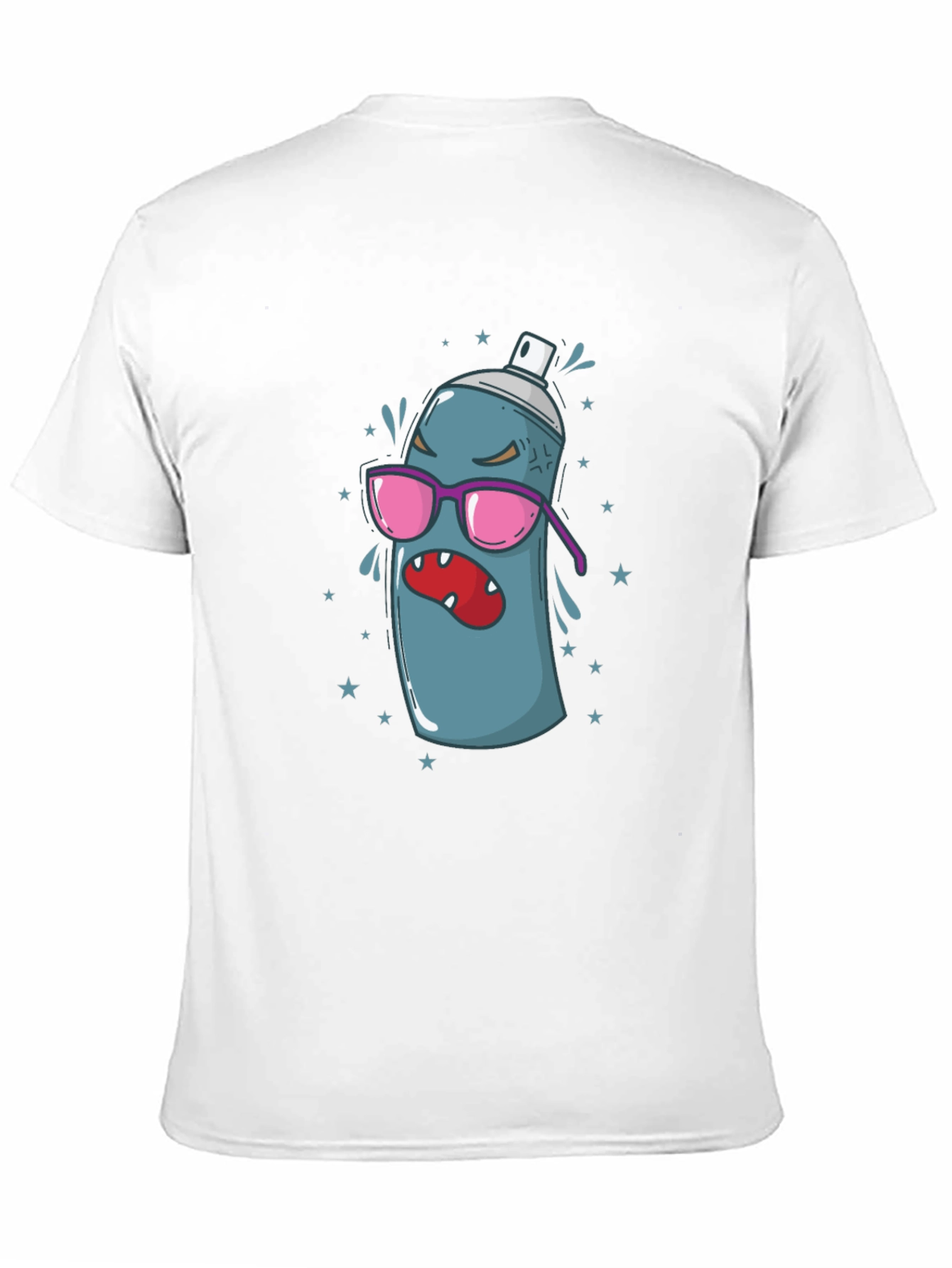 Cartoon Spray Can Graphic Tee