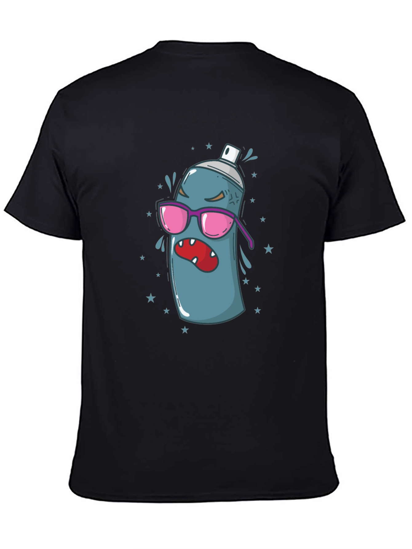 Cartoon Spray Can Graphic Tee