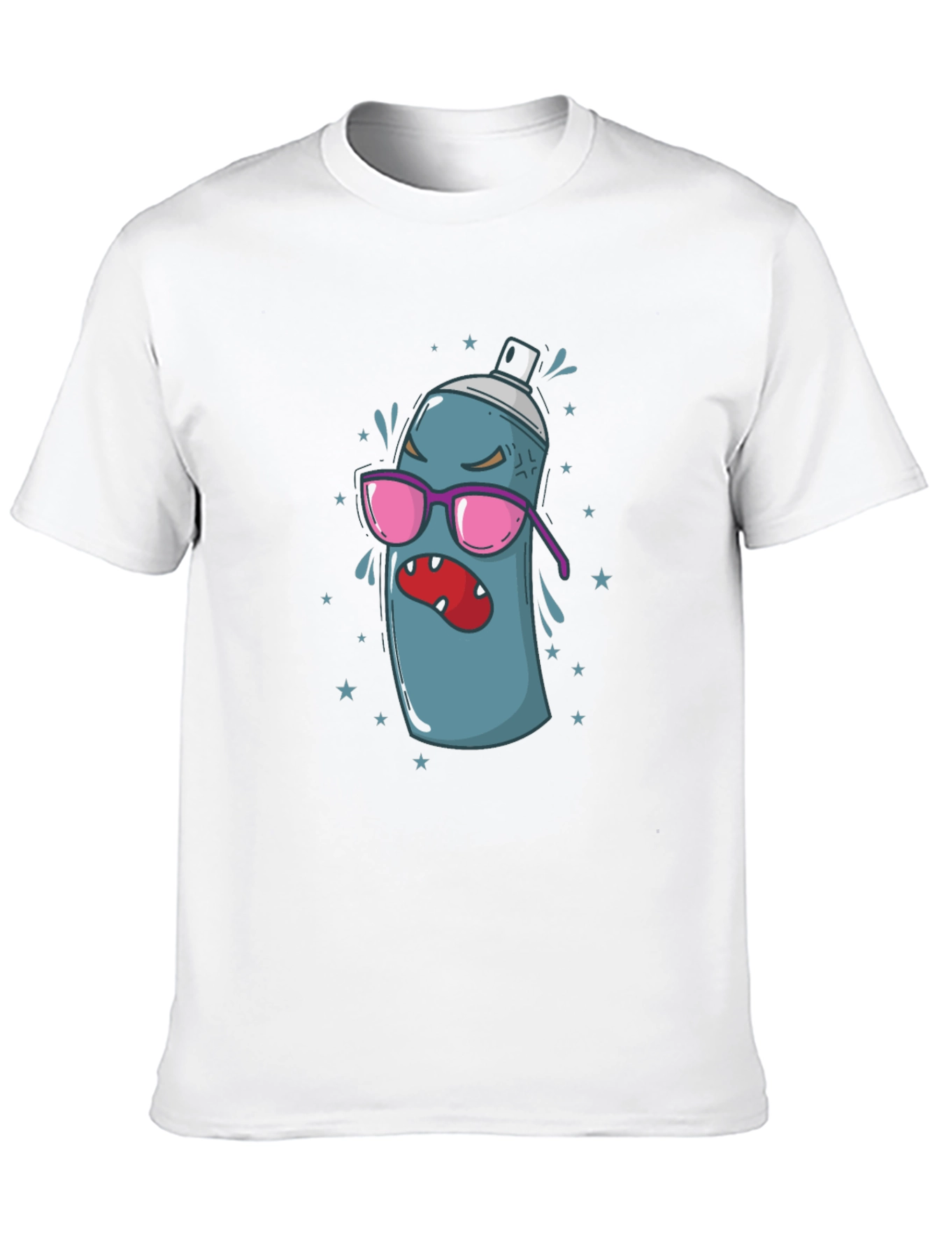 Cartoon Spray Can Graphic Tee