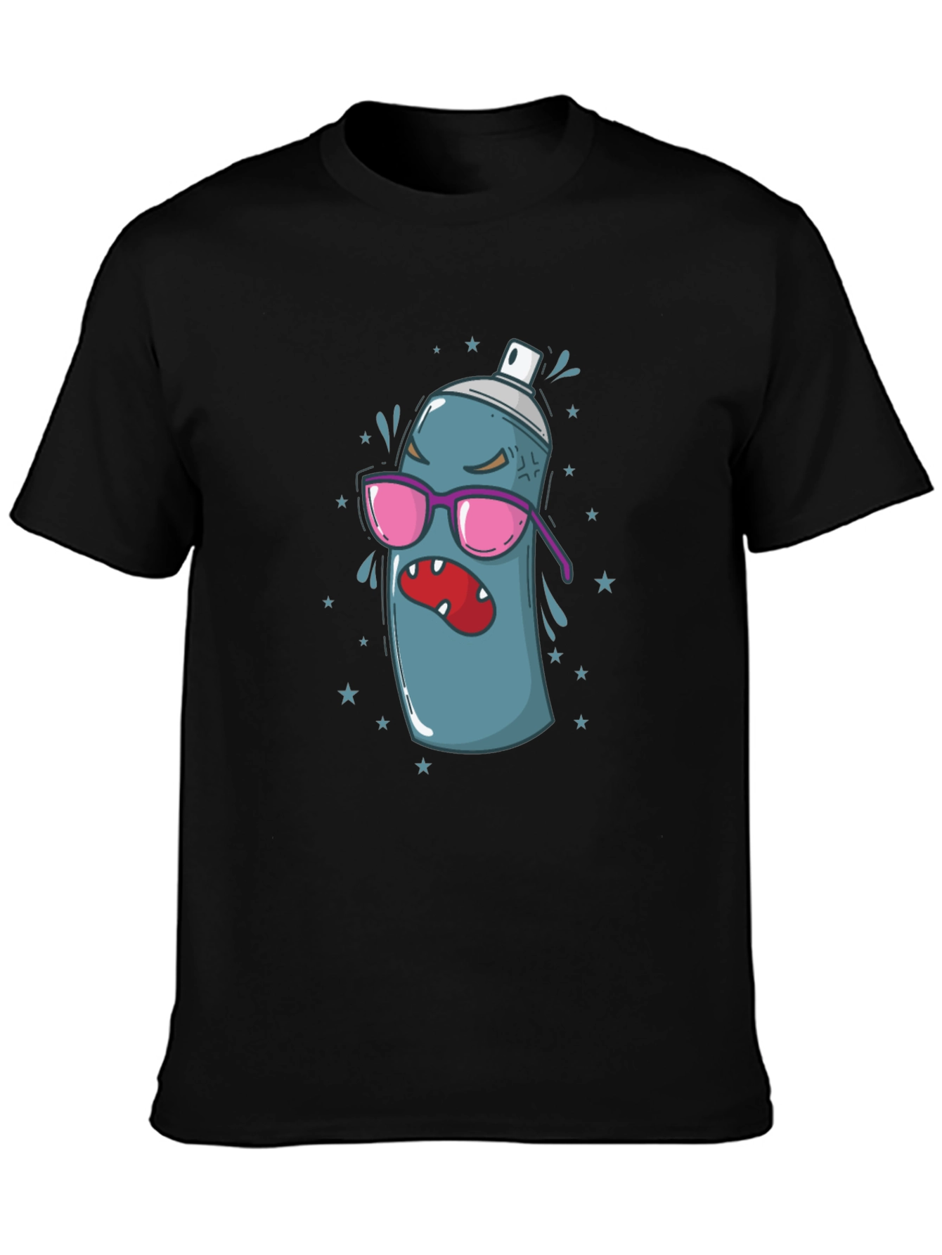 Cartoon Spray Can Graphic Tee
