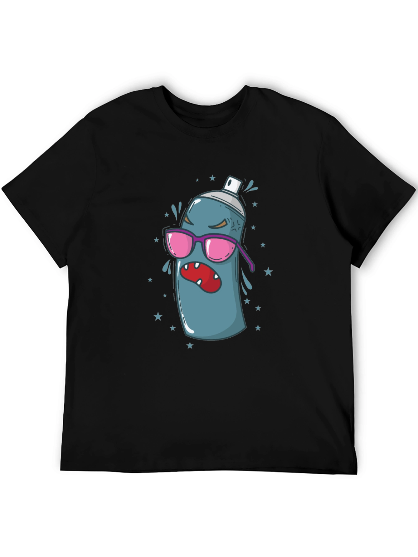 Cartoon Spray Can Graphic Tee