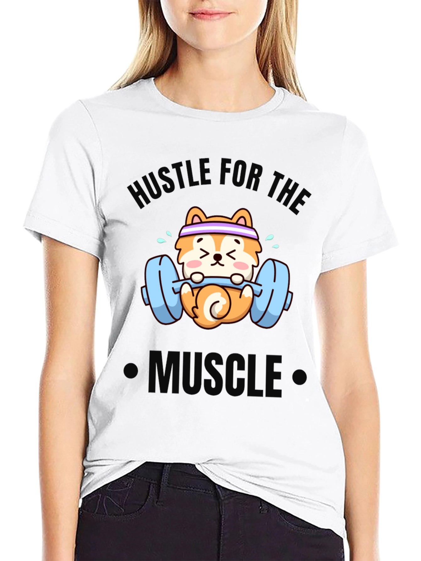 Hustle for the Muscle Dog T-Shirt