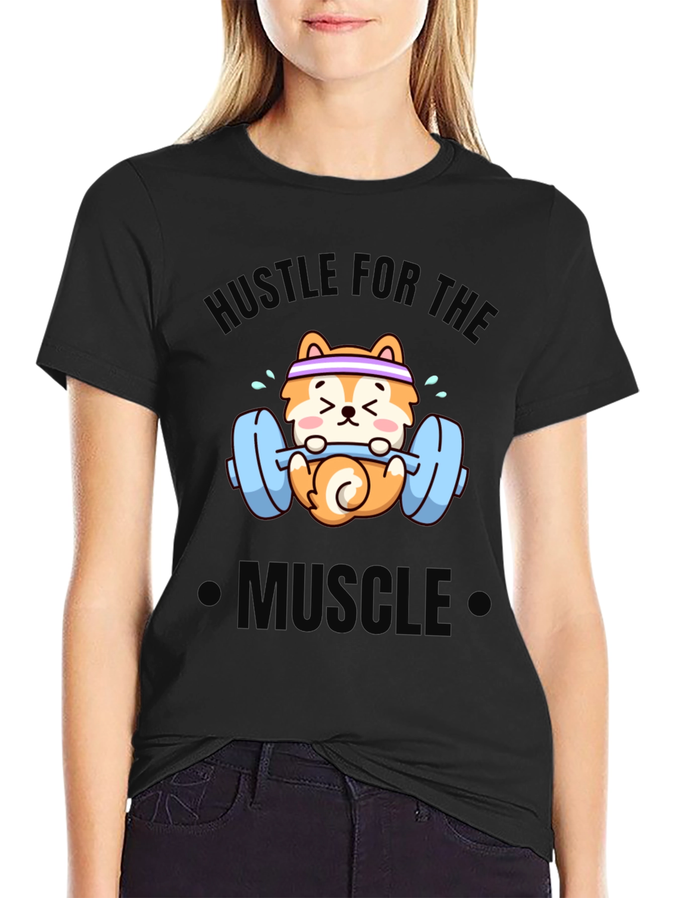 Hustle for the Muscle Dog T-Shirt