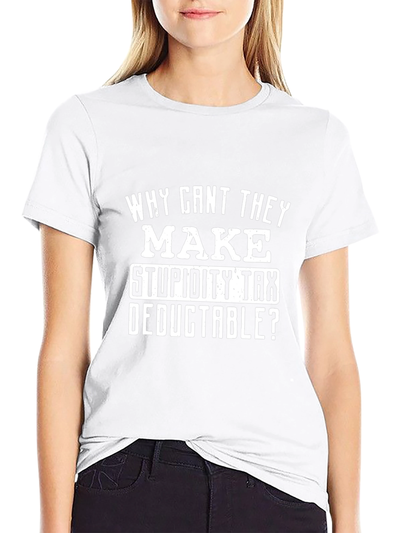 Funny Stupidity Tax T-Shirt - Black