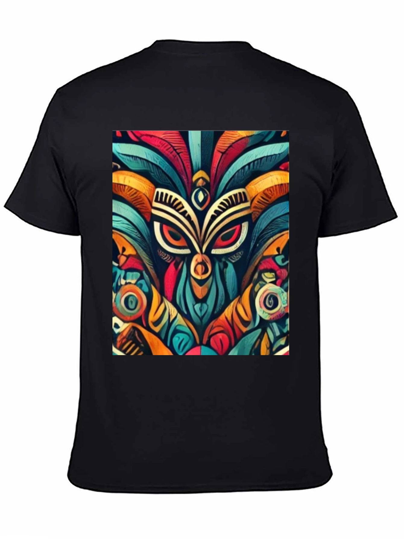 Vibrant Tribal Art Graphic Tee - Unique Design