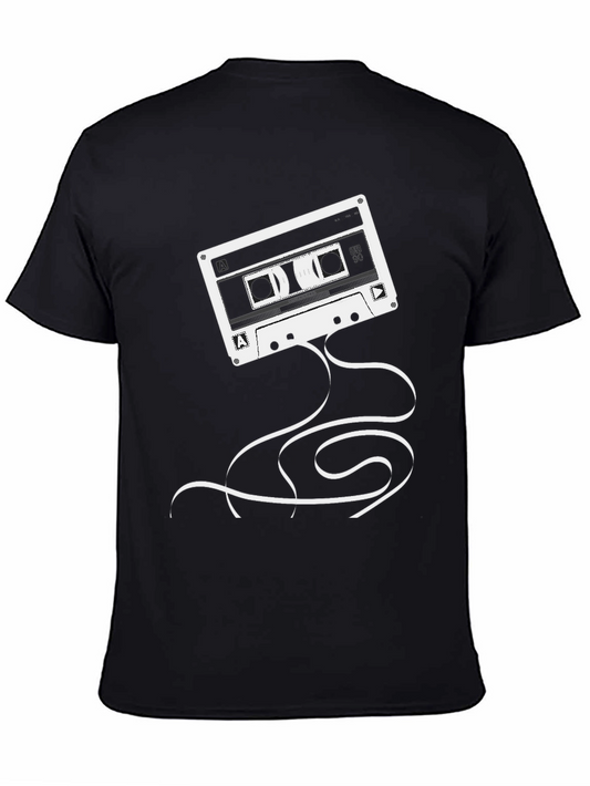 Retro Cassette Tape Graphic T-Shirt - Vintage Music Tee