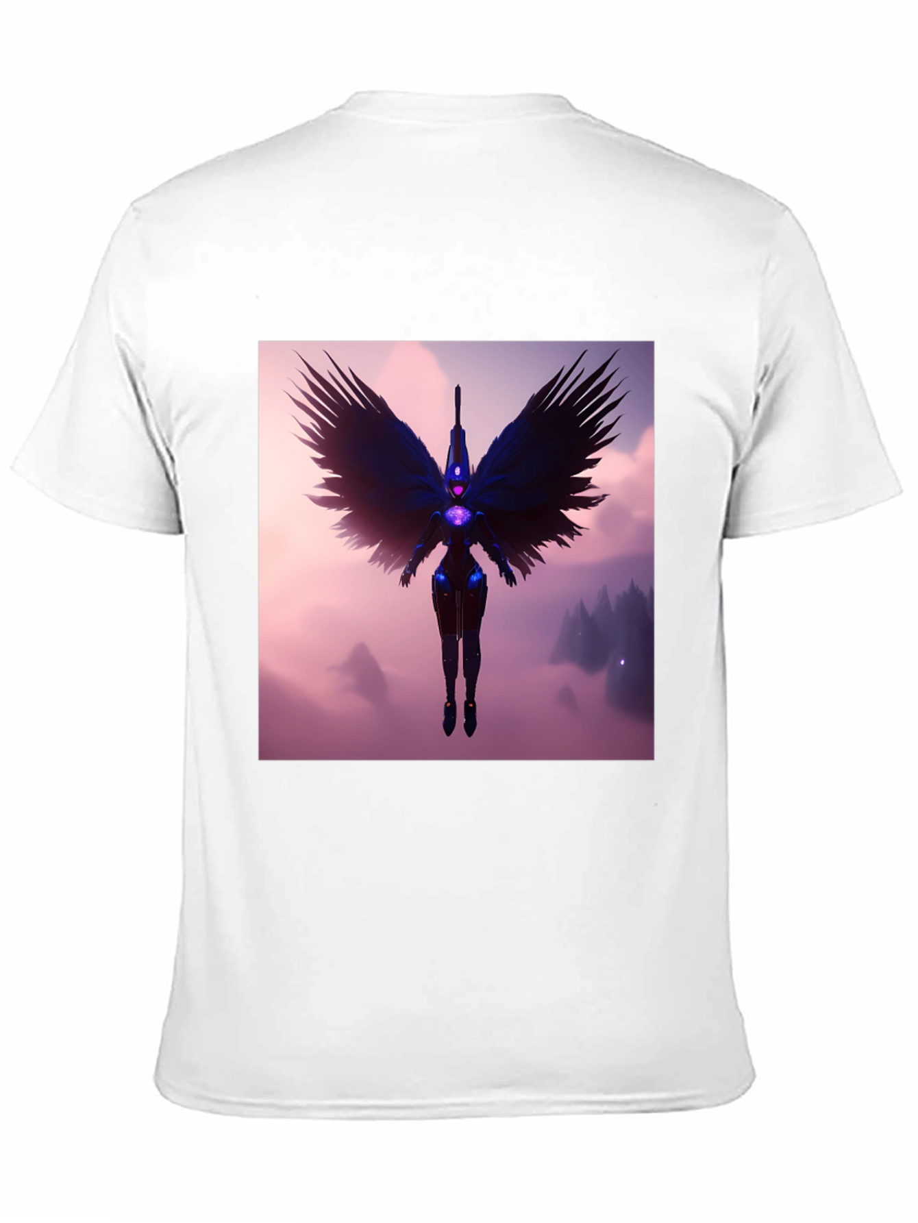 Winged Angel T-Shirt - Dark Fantasy Design