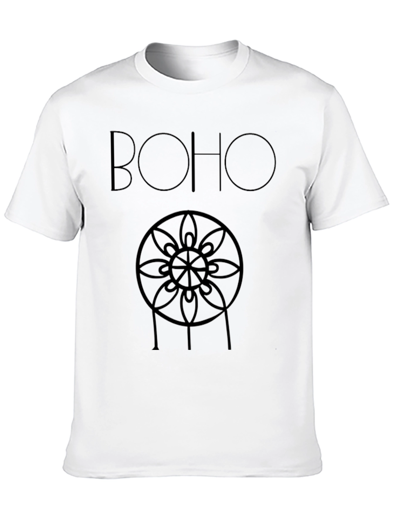 Boho Dreamcatcher Graphic Tee - Black