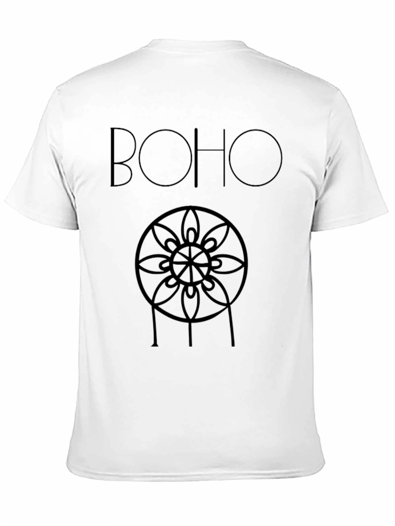 Boho Dreamcatcher Graphic Tee - Black