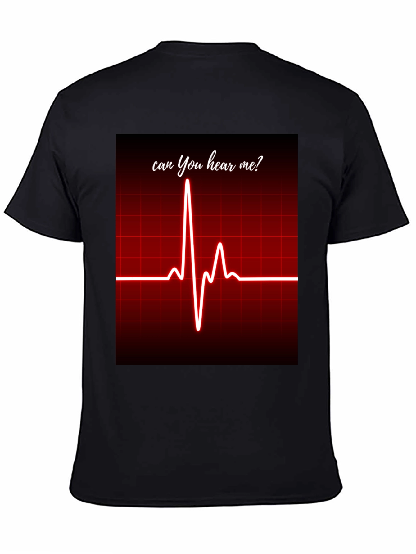 Can You Hear Me? ECG Heartbeat Graphic Tee