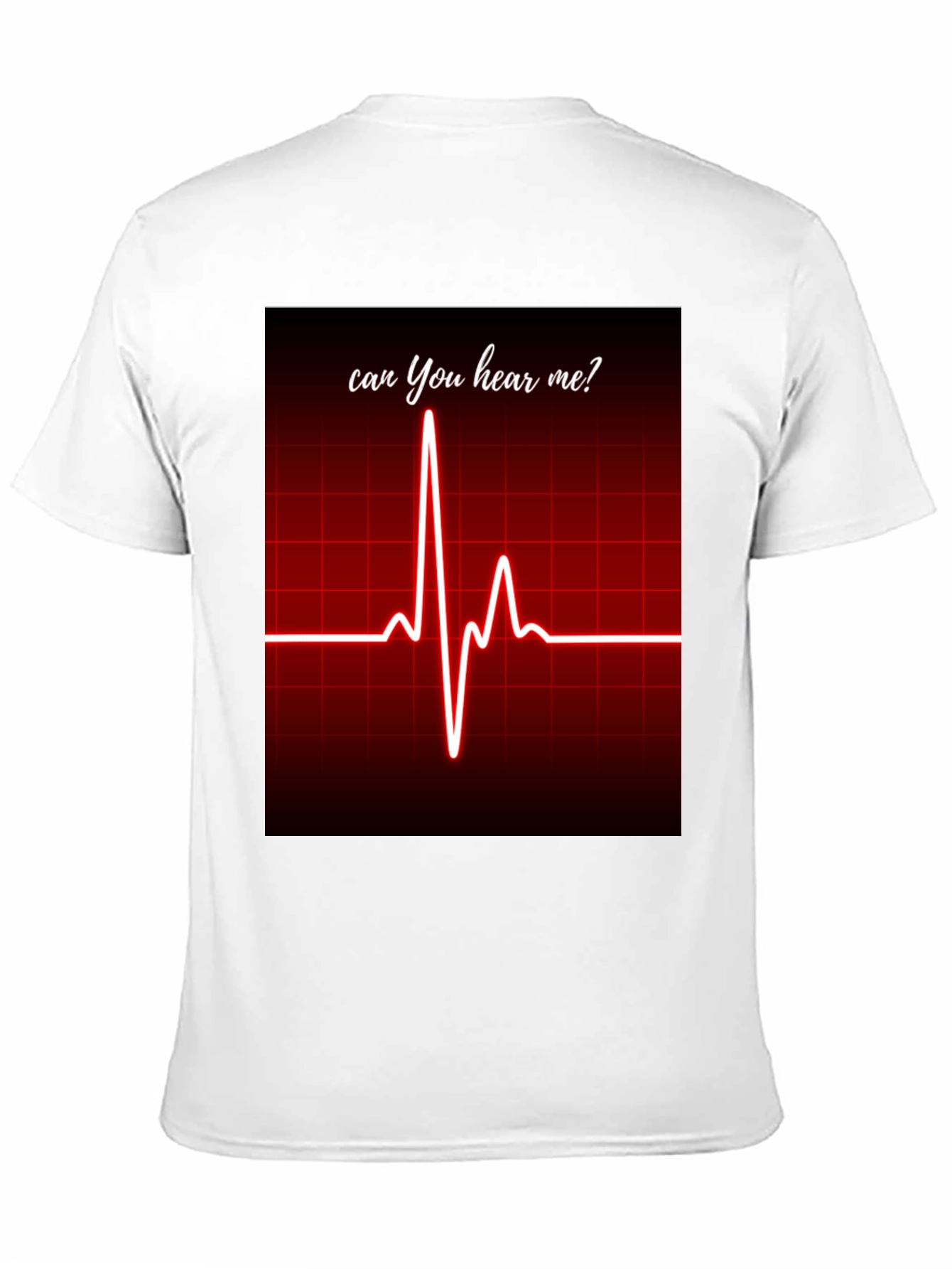 Can You Hear Me? ECG Heartbeat Graphic Tee