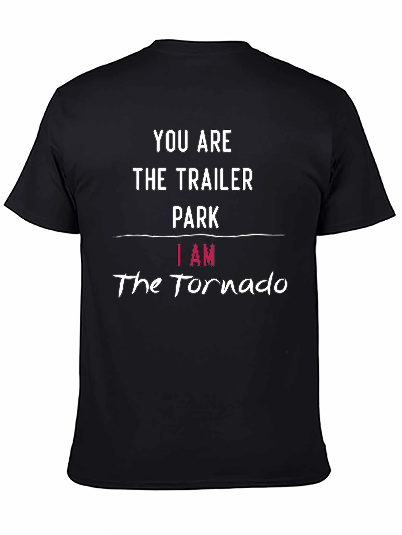Trailer Park vs Tornado Funny Graphic T-Shirt