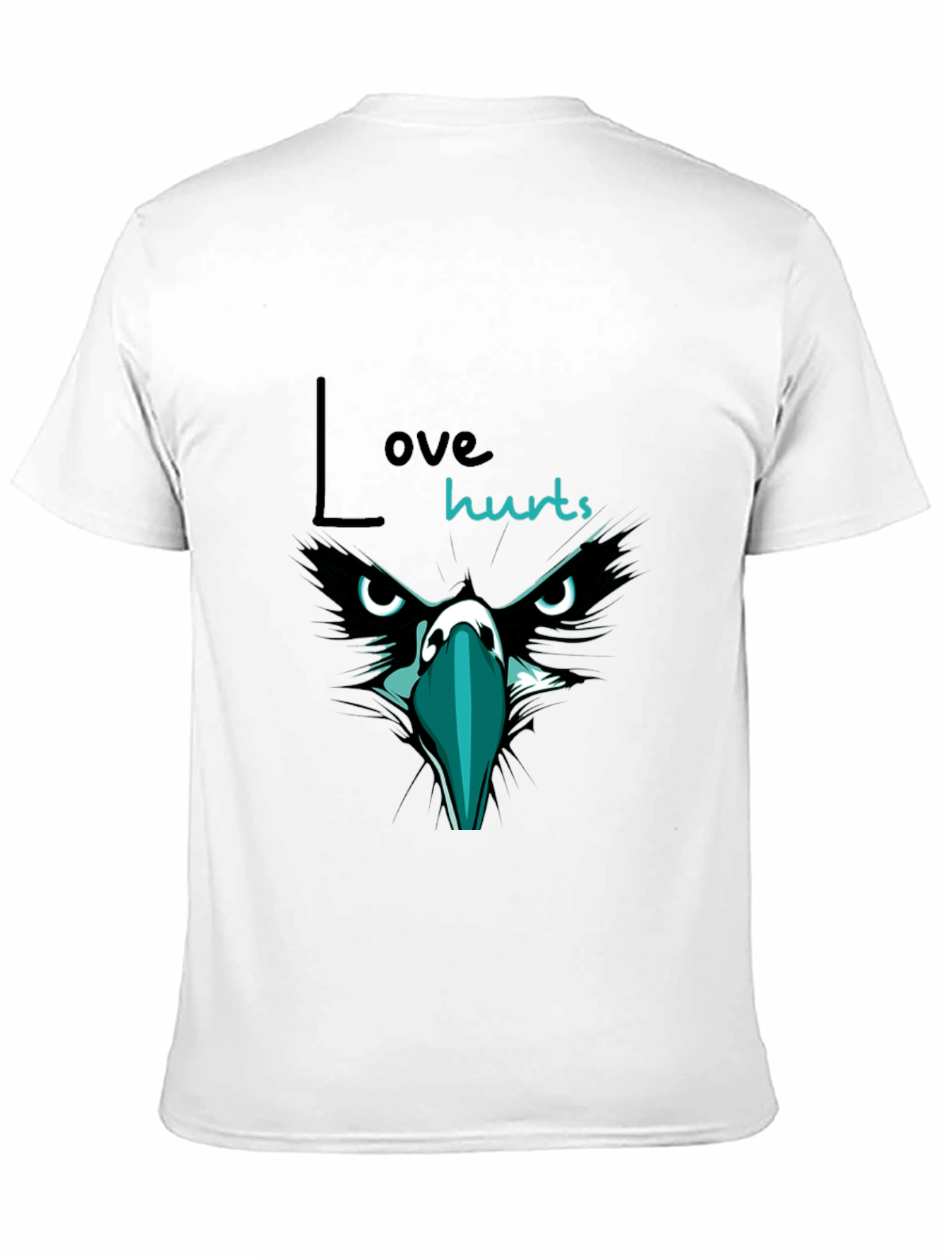 Love Hurts Graphic Print T-Shirt - Black