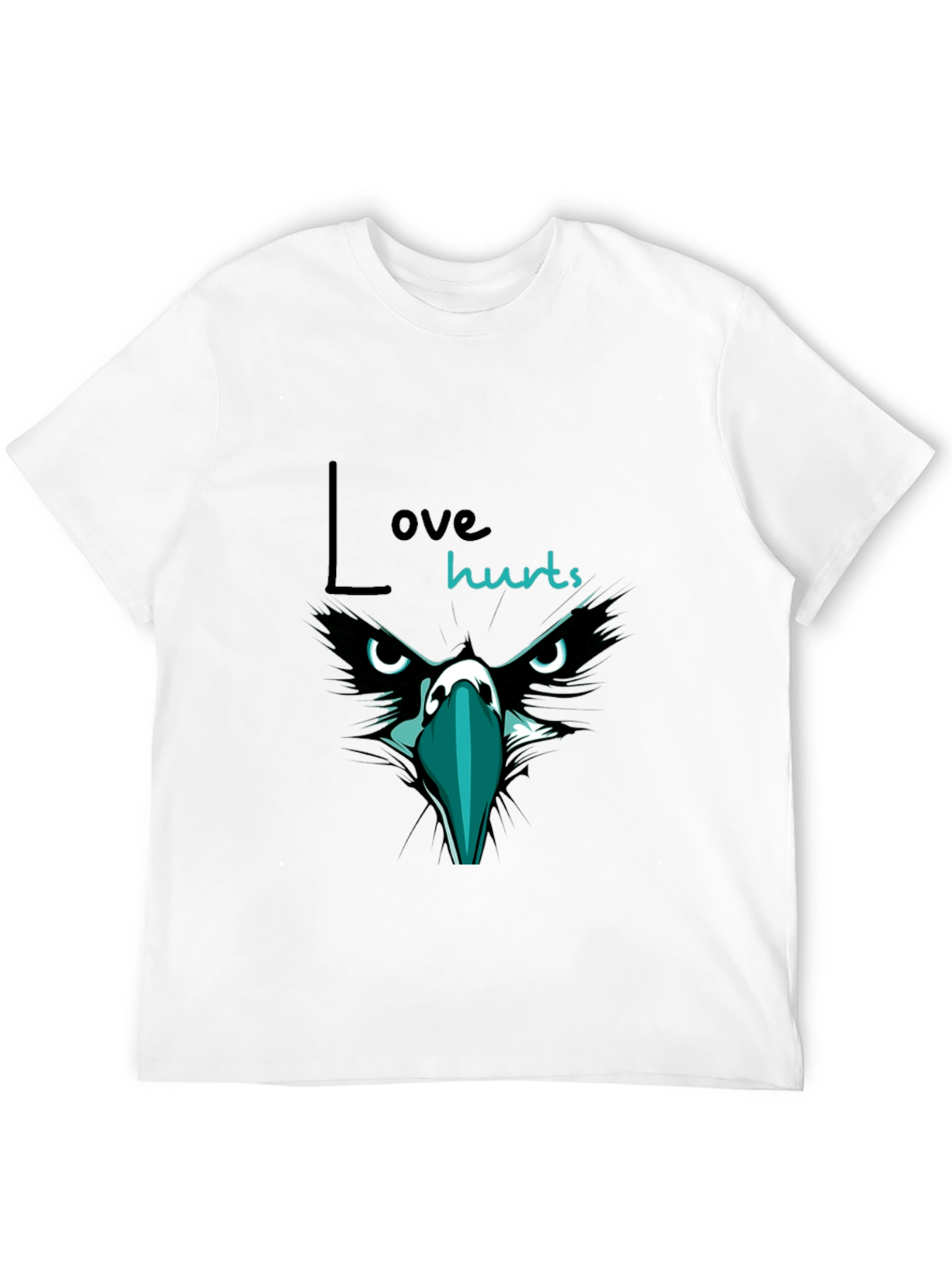 Love Hurts Graphic Print T-Shirt - Black