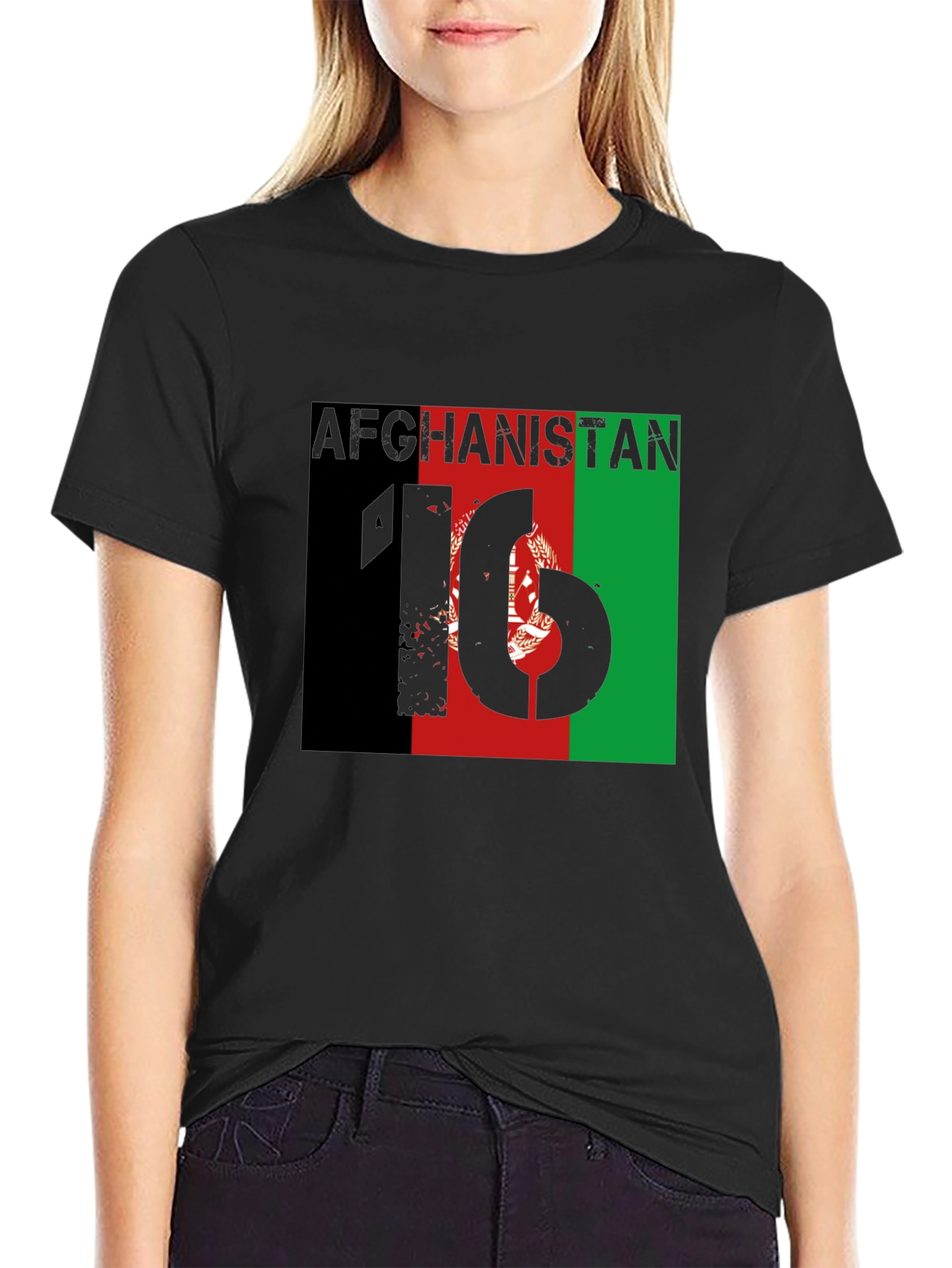 Afghanistan Flag Graphic T-Shirt