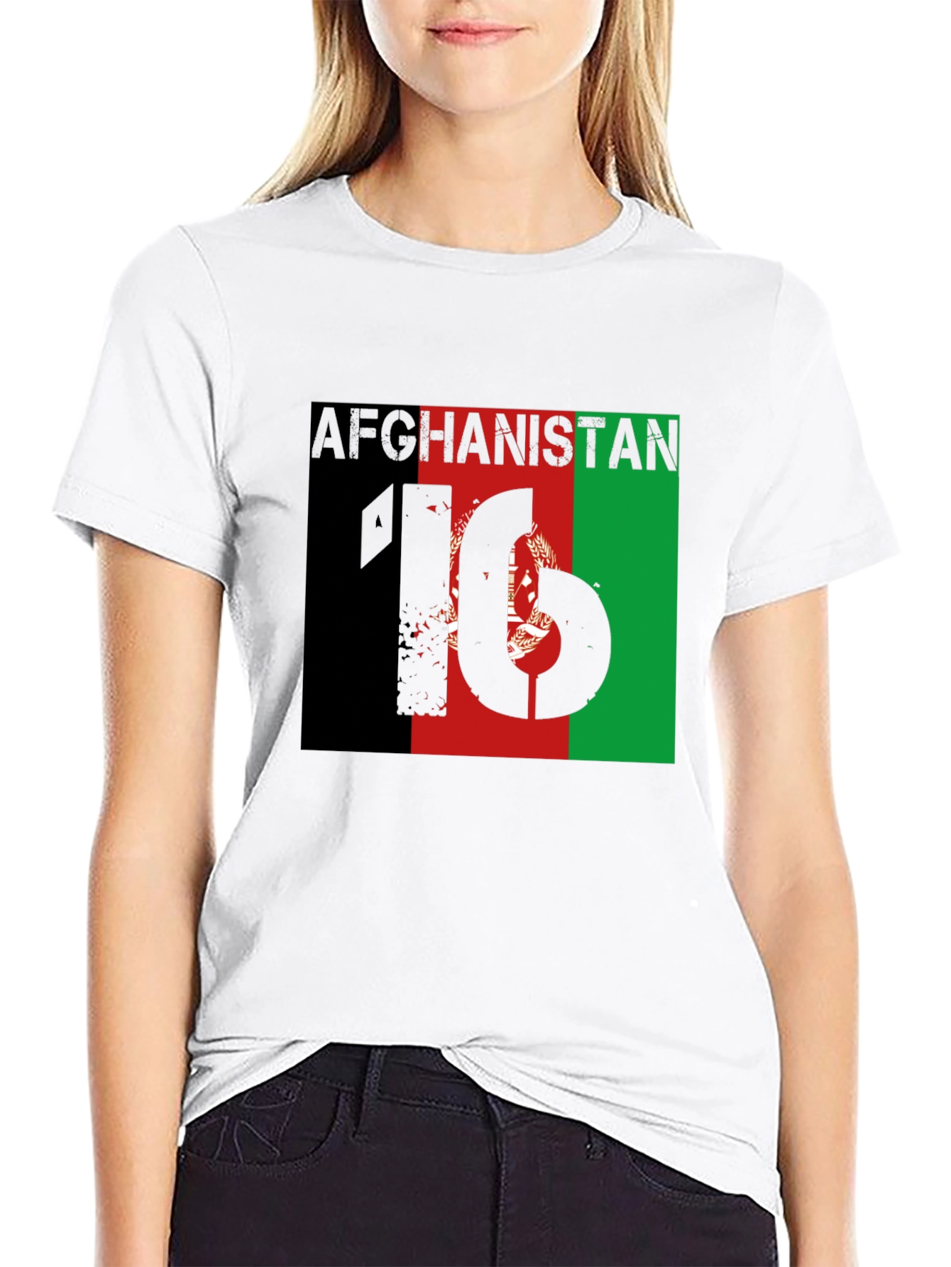 Afghanistan Flag Graphic T-Shirt