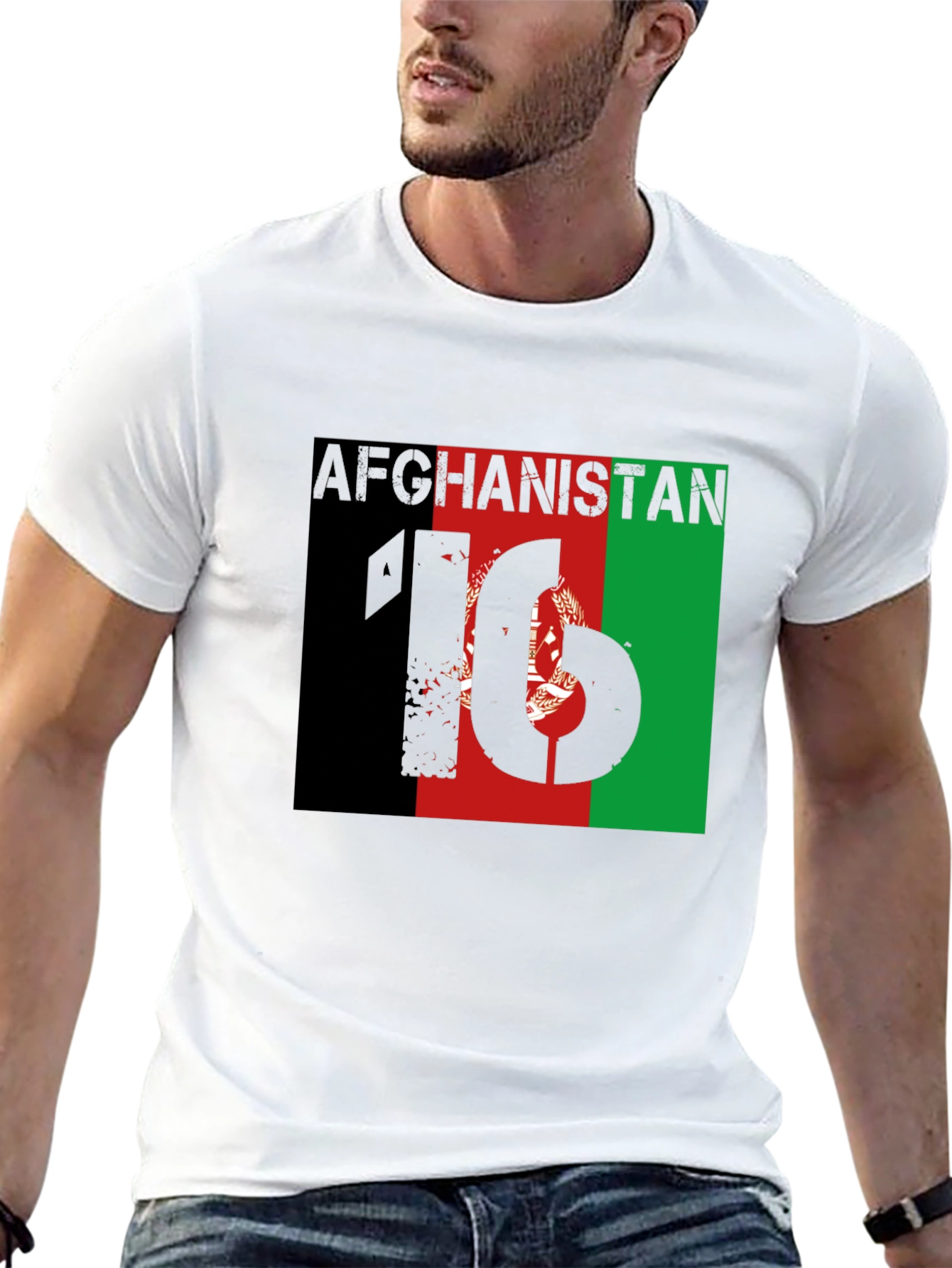 Afghanistan Flag Graphic T-Shirt