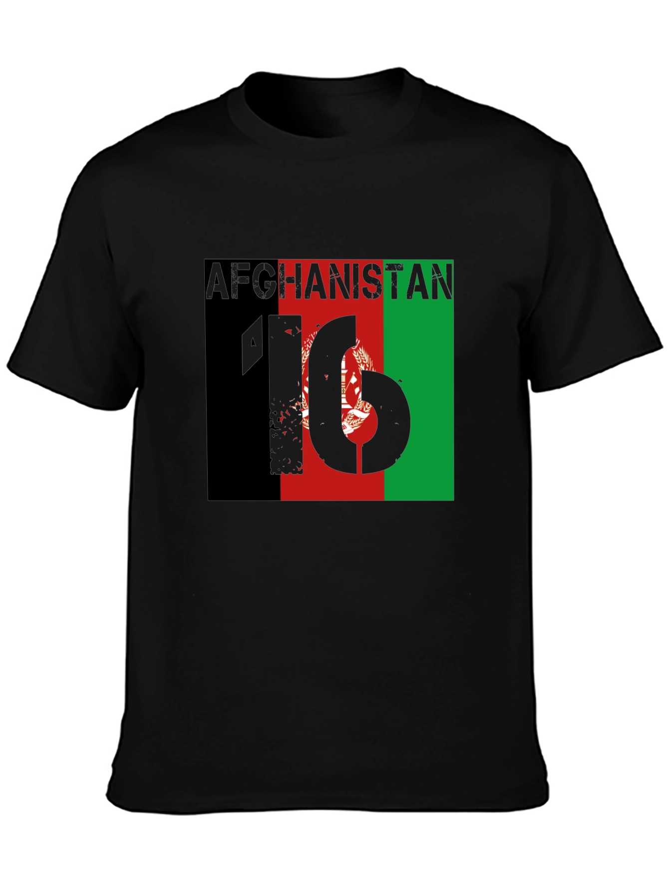 Afghanistan Flag Graphic T-Shirt
