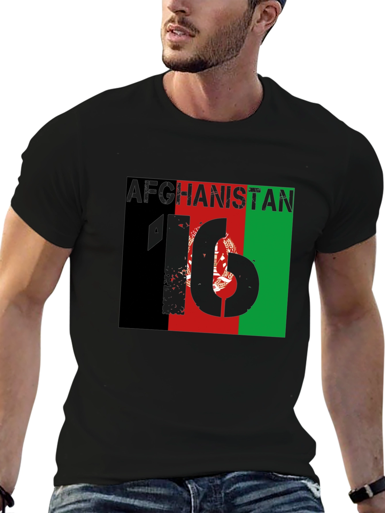 Afghanistan Flag Graphic T-Shirt