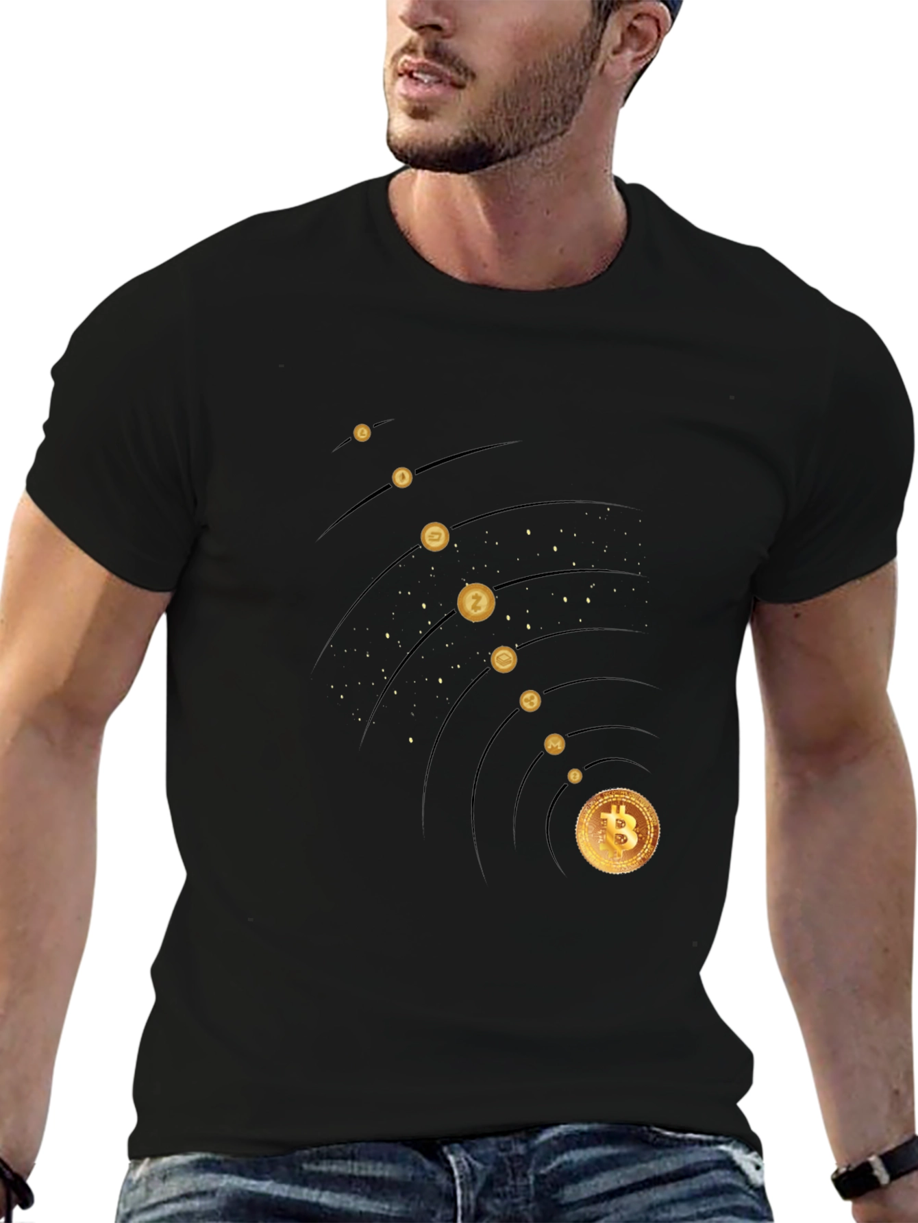 Bitcoin Galaxy Black T-Shirt
