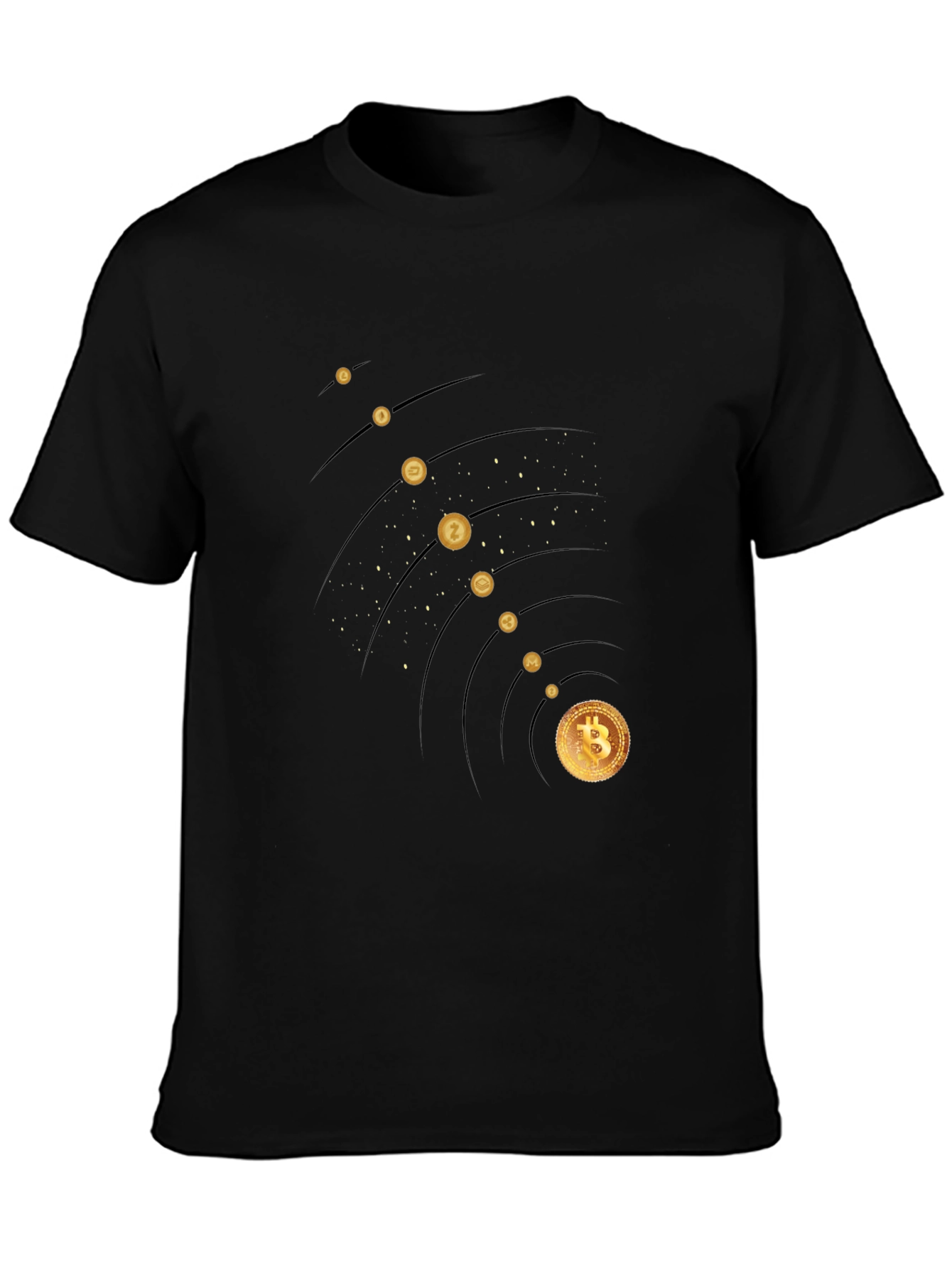 Bitcoin Galaxy Black T-Shirt