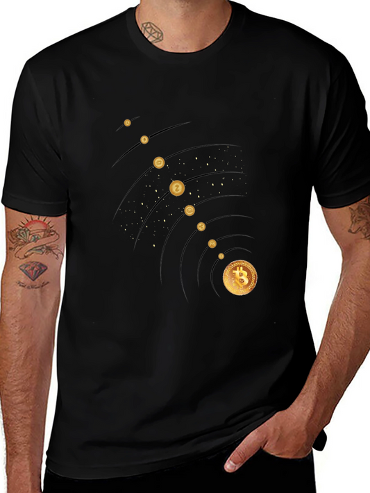 Bitcoin Galaxy Black T-Shirt