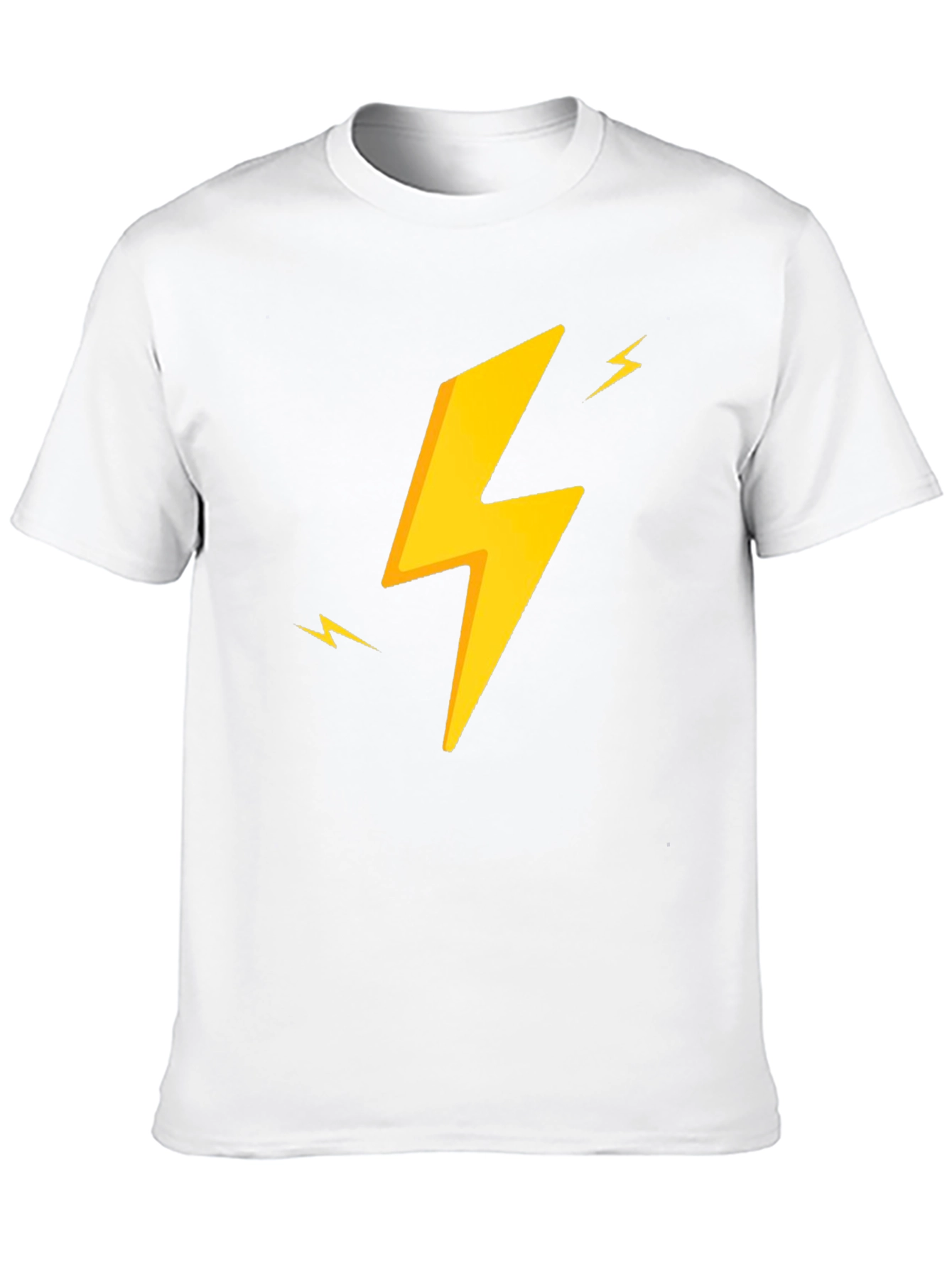 Electric Bolt Tee - Black Cotton Graphic T-Shirt