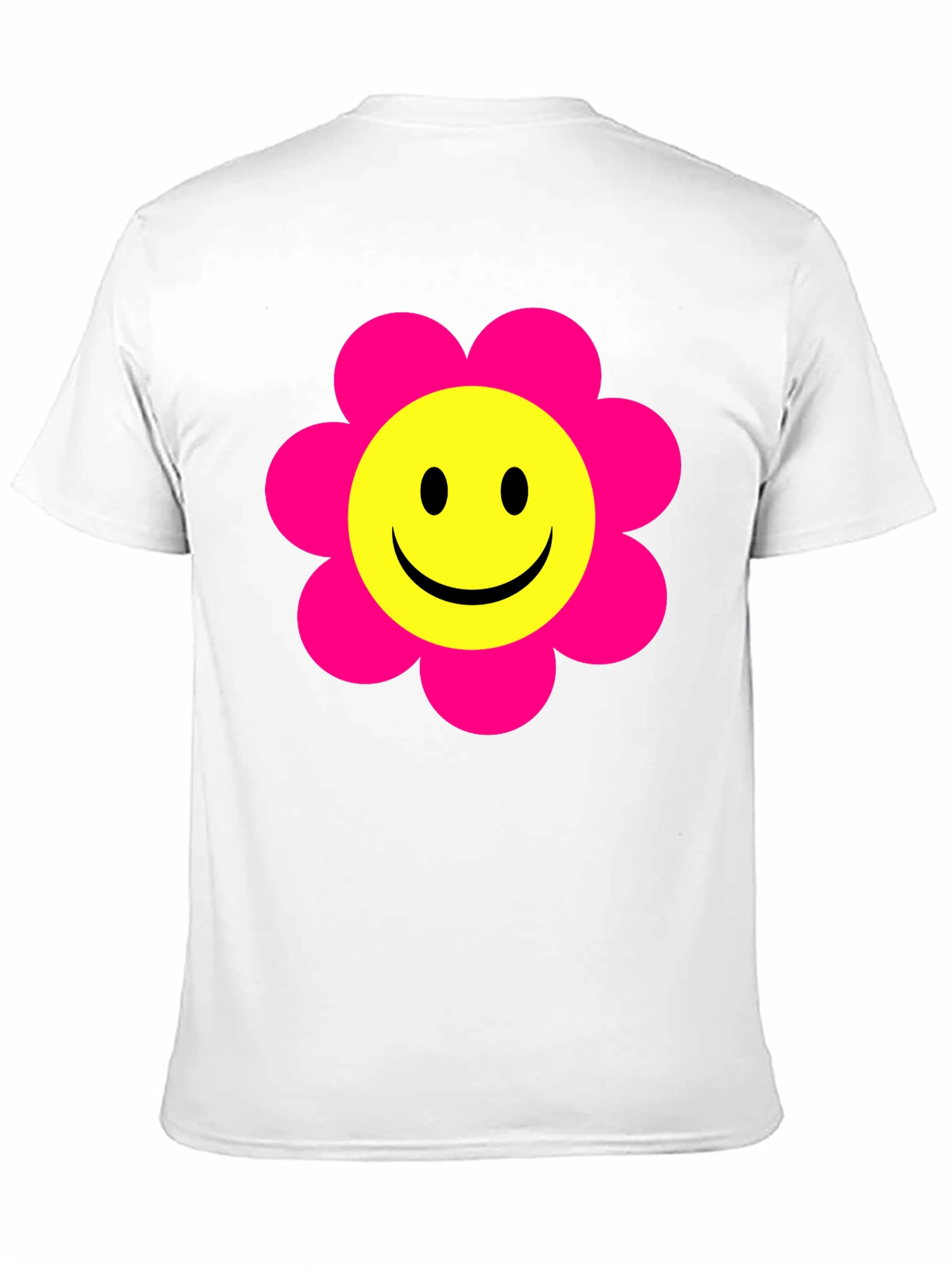 Smiley Face Flower T-Shirt - Retro Happy Tee