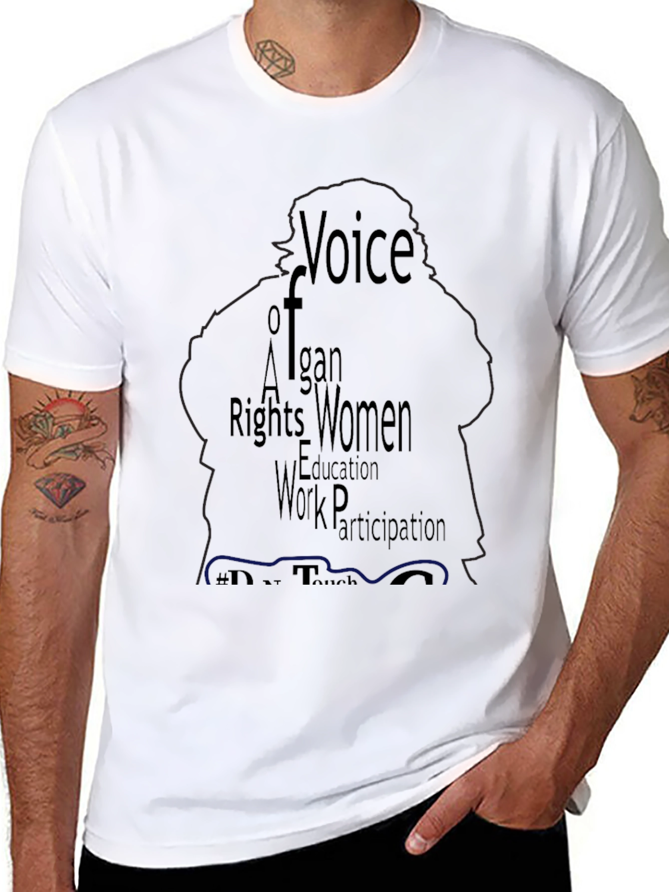 Voice of Afghan Women Black T-Shirt