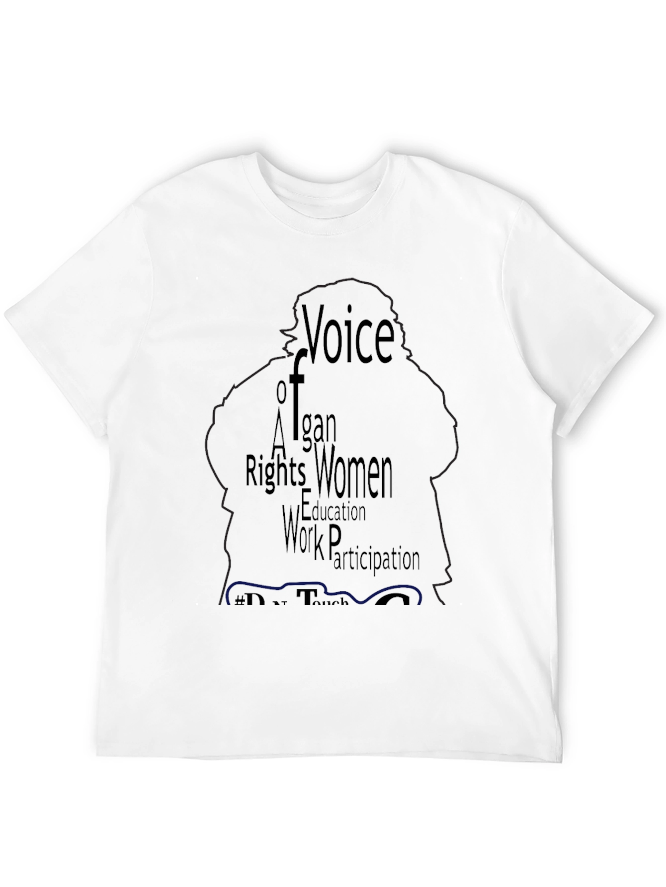 Voice of Afghan Women Black T-Shirt