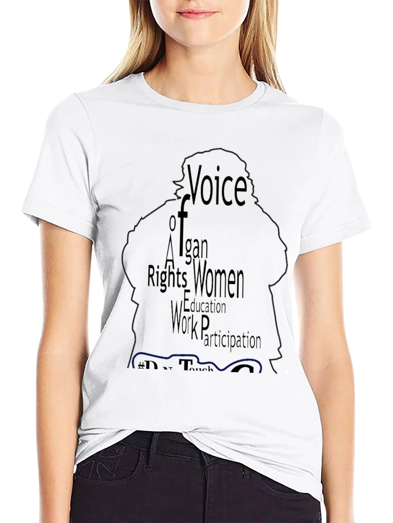 Voice of Afghan Women Black T-Shirt