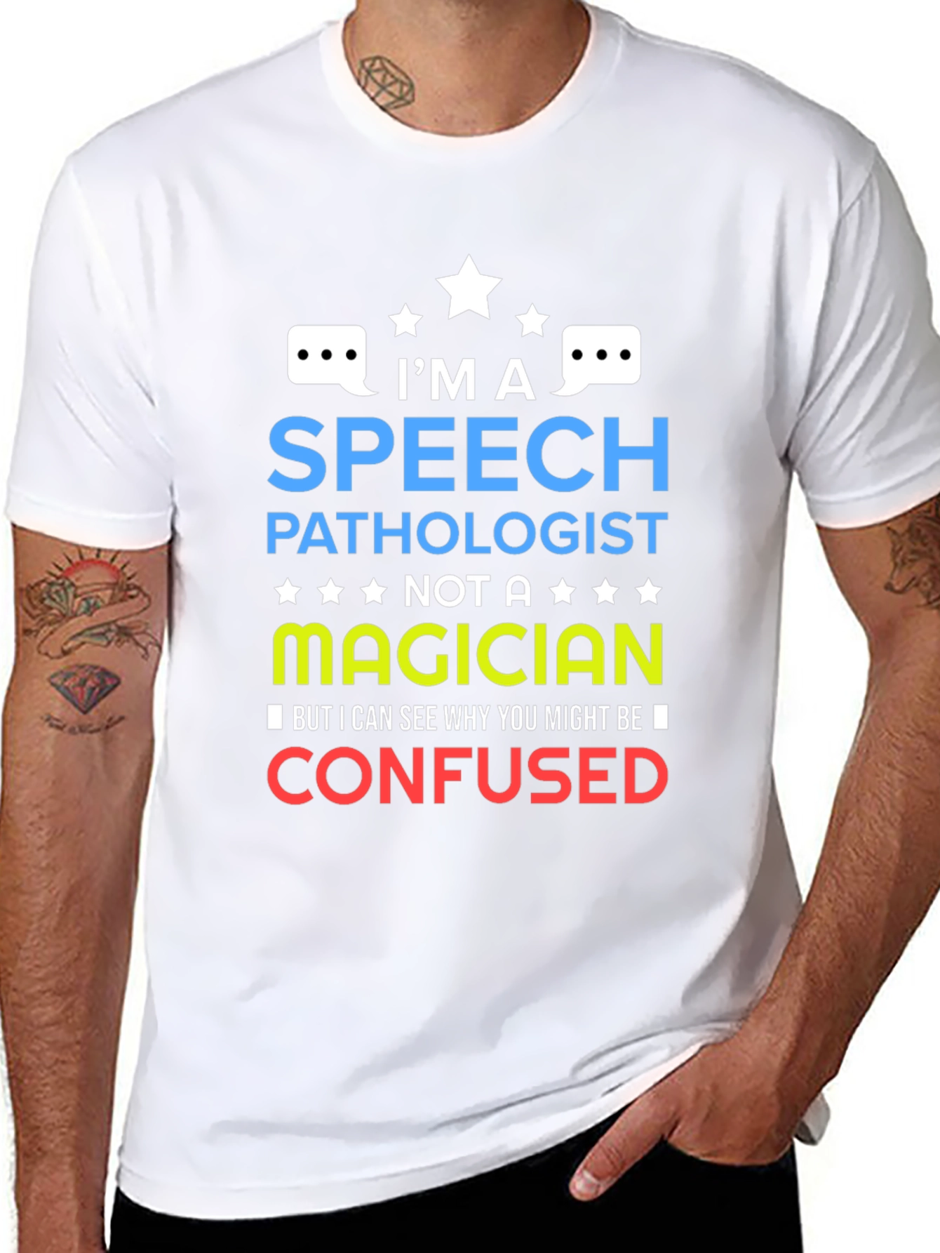 Speech Pathologist T-Shirt - Not a Magician Tee