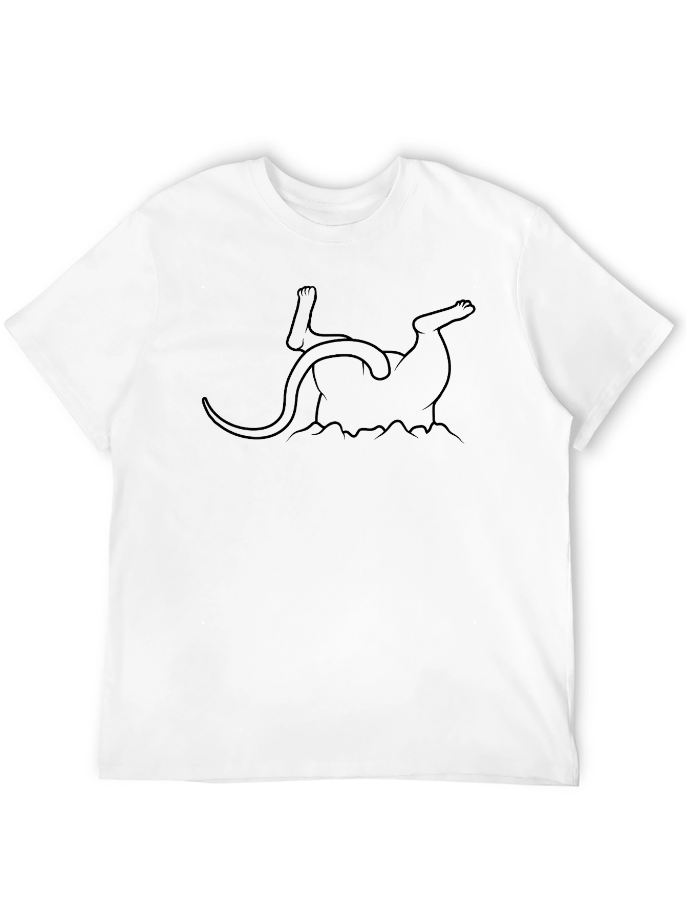 Funny Upside Down Otter Graphic T-Shirt