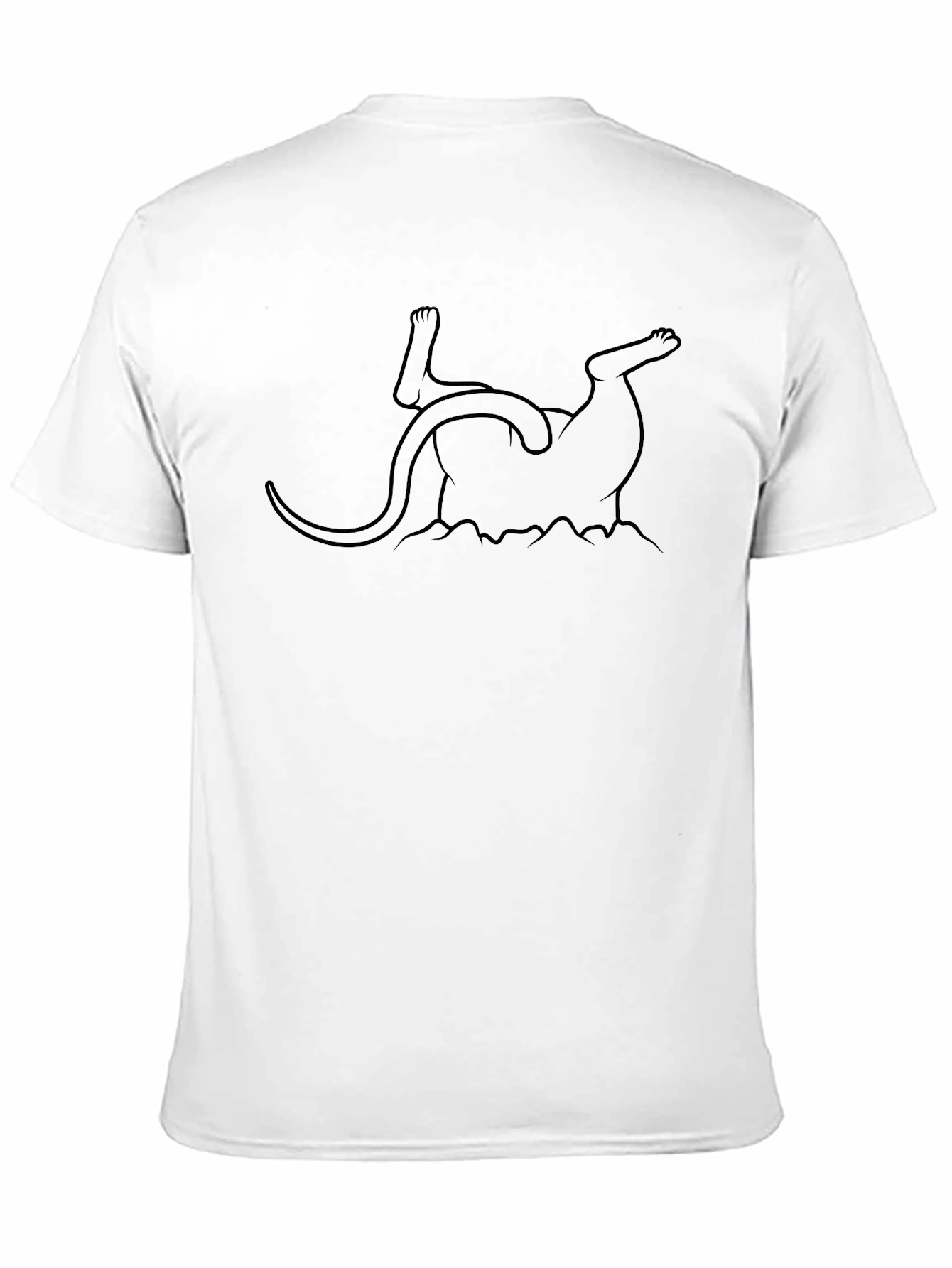 Funny Upside Down Otter Graphic T-Shirt