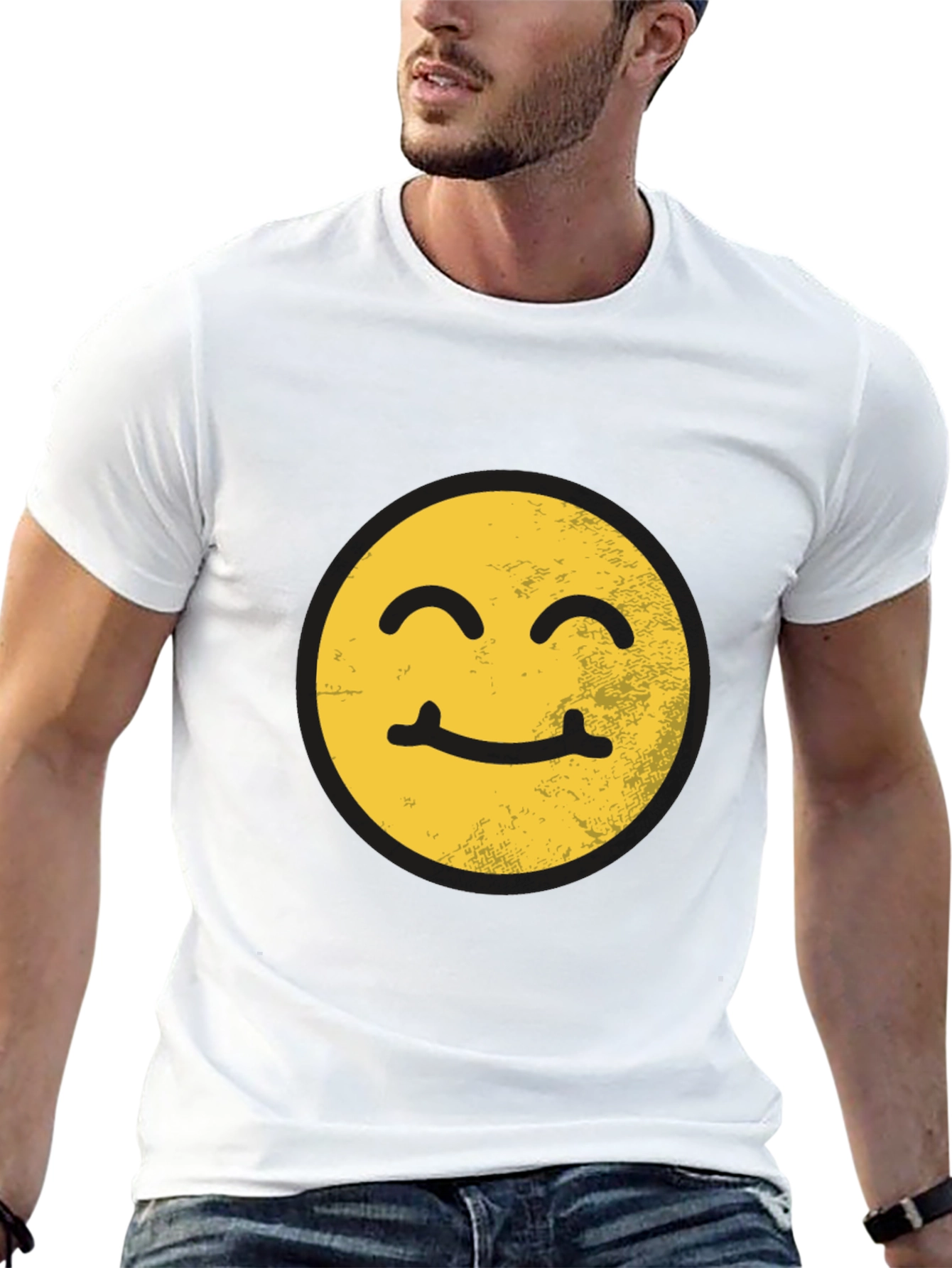 Smiling Face Graphic T-Shirt